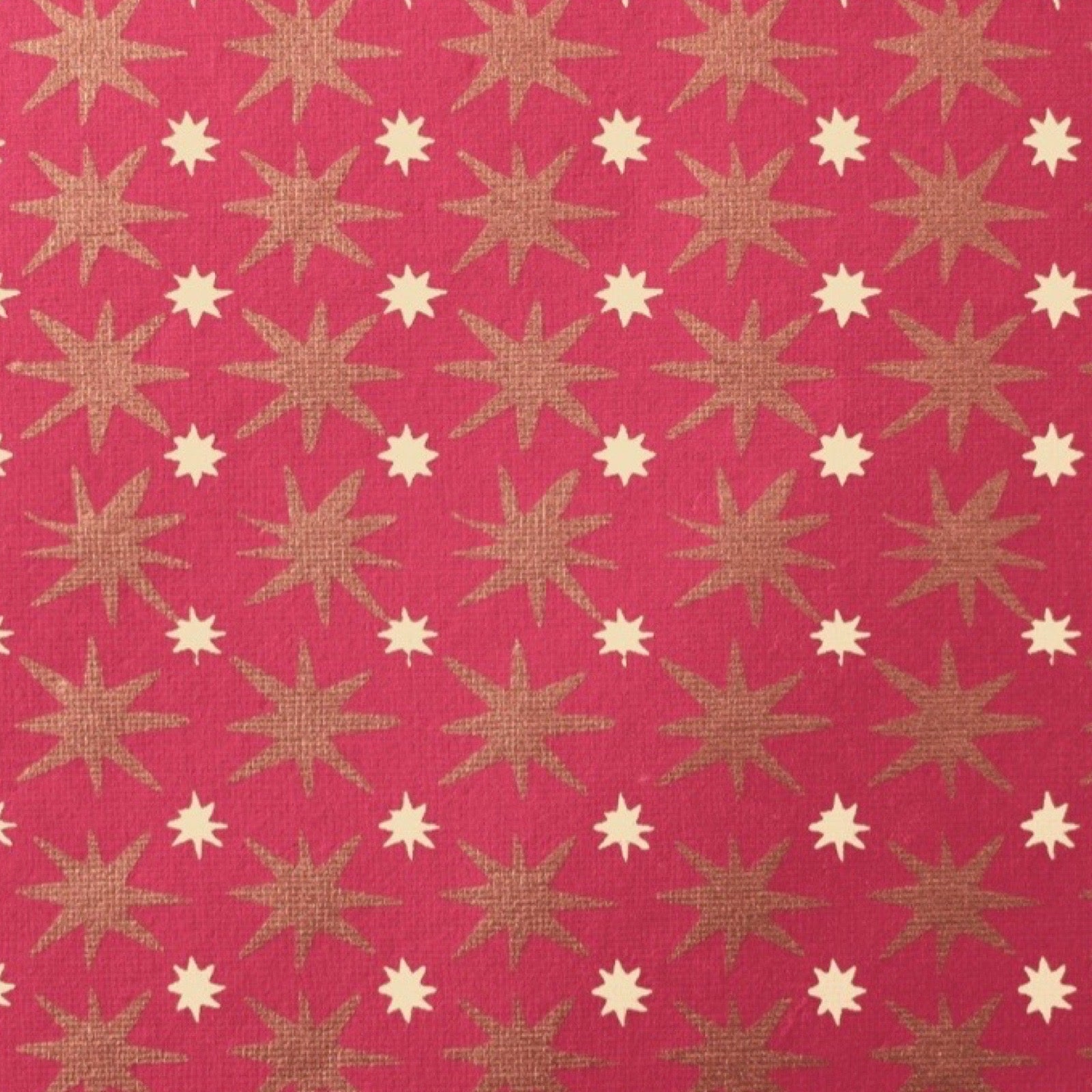 Pattern of stars on a red background.