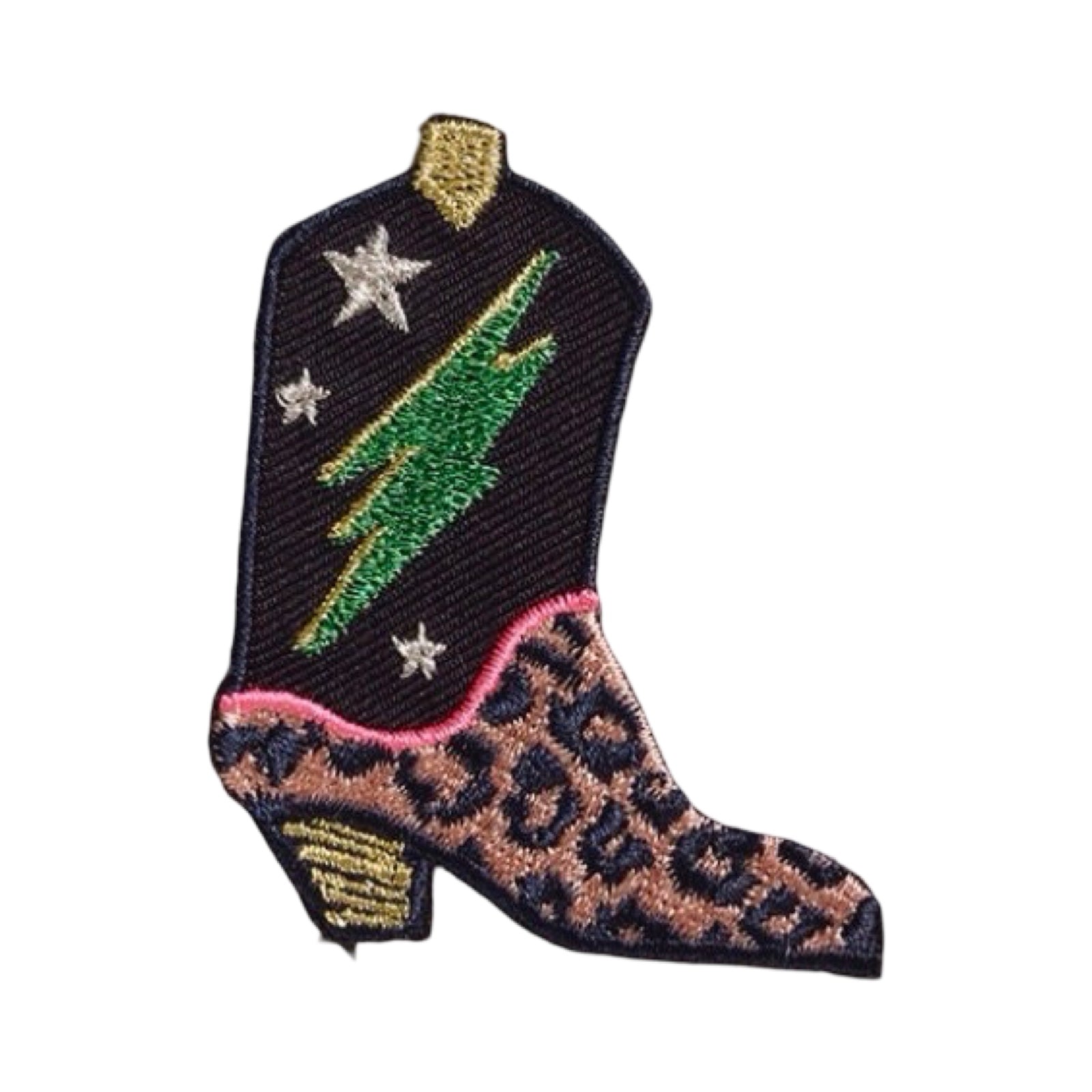 Cowboy Boot Iron On Patch