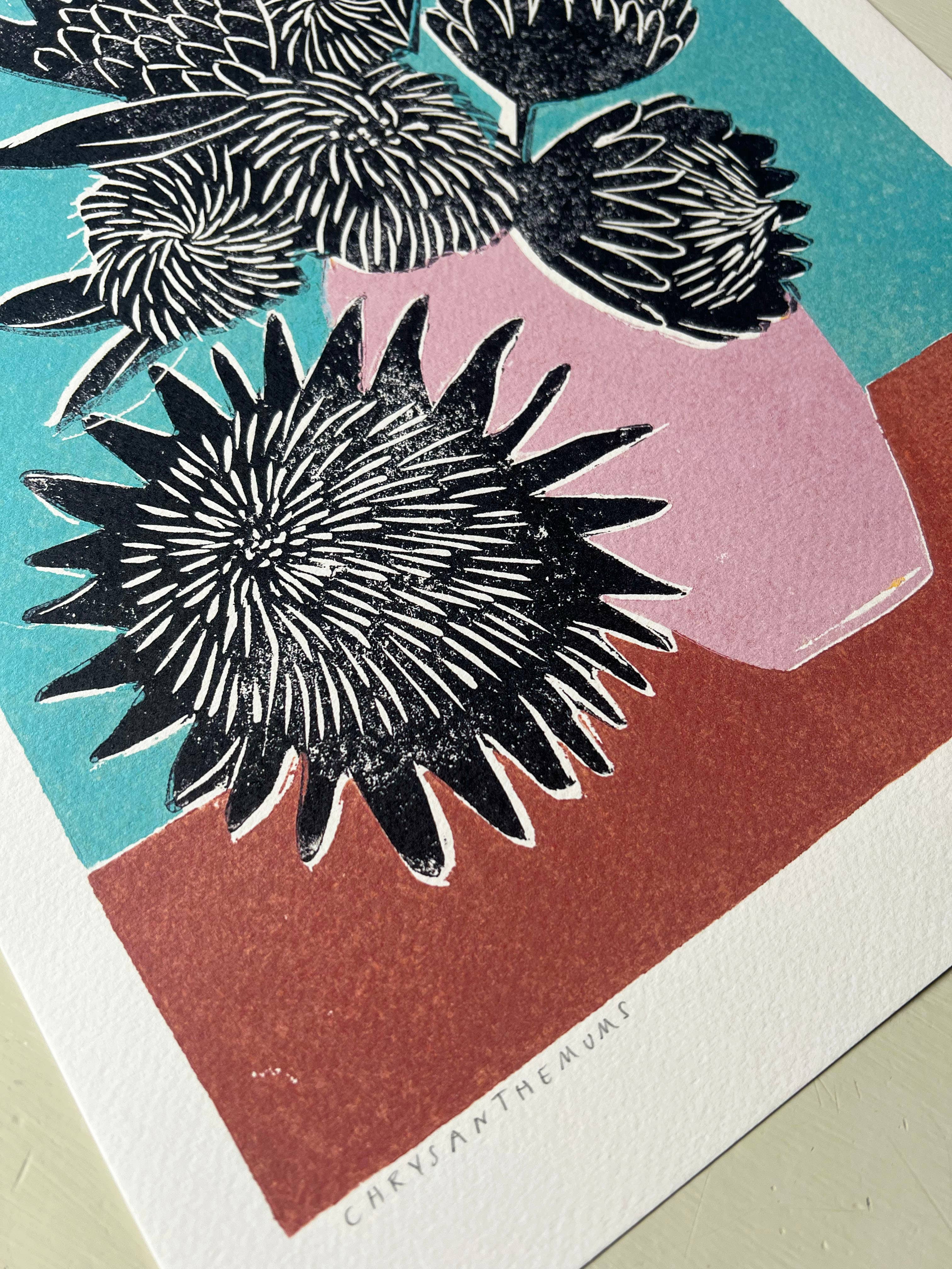 Chrysanthemums Print