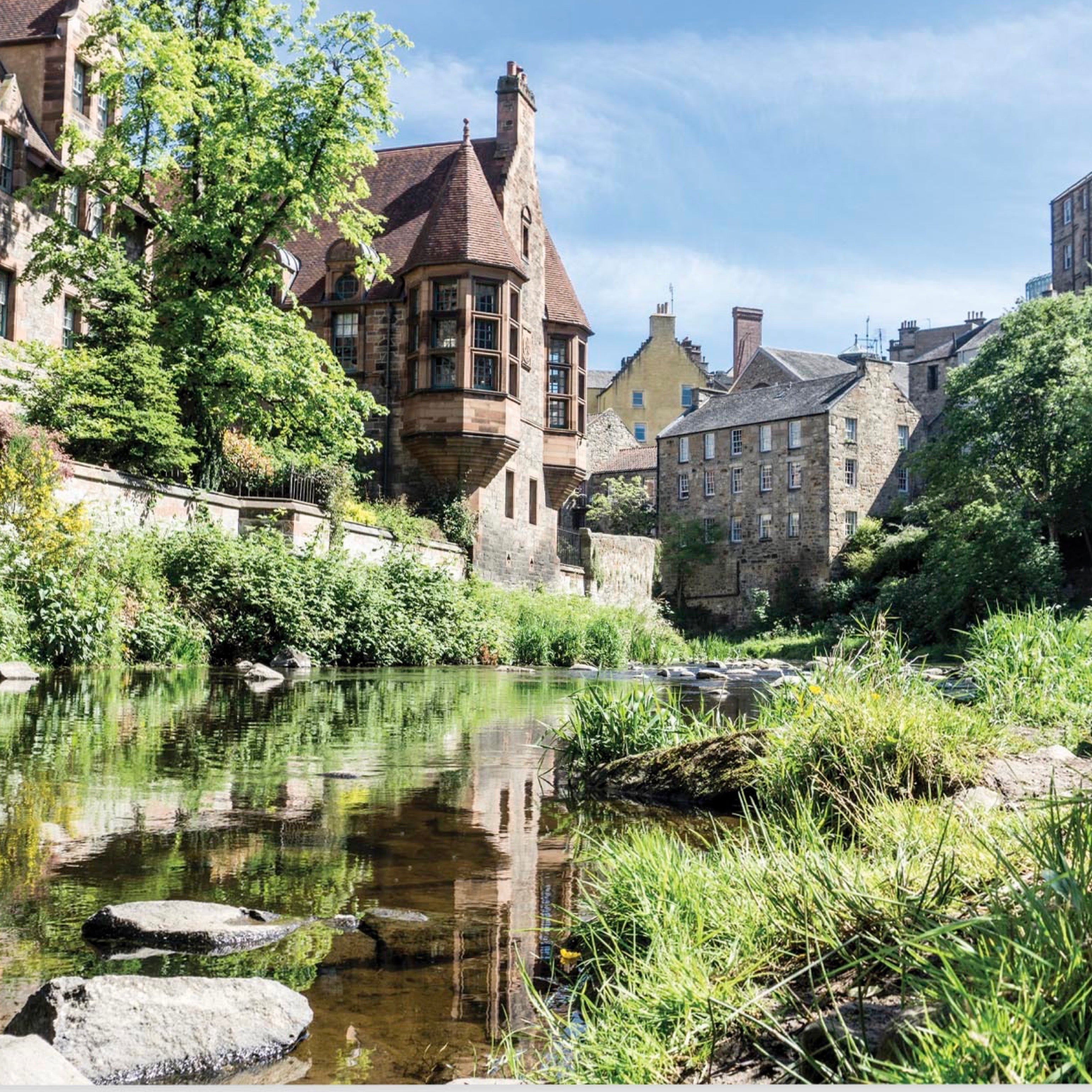 An image of Dean Village Edinburgh.