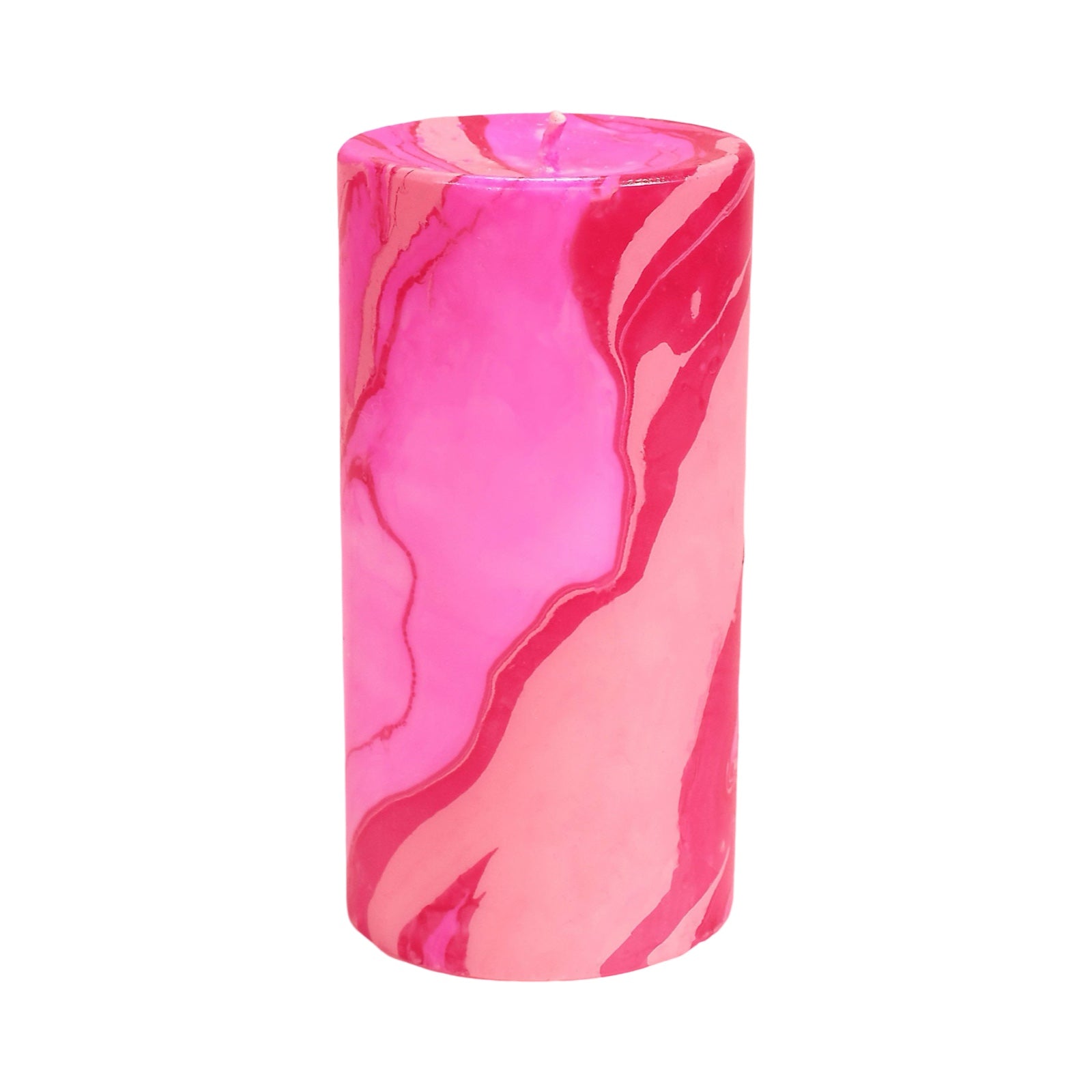 Disco Inferno Marble Pillar Candle