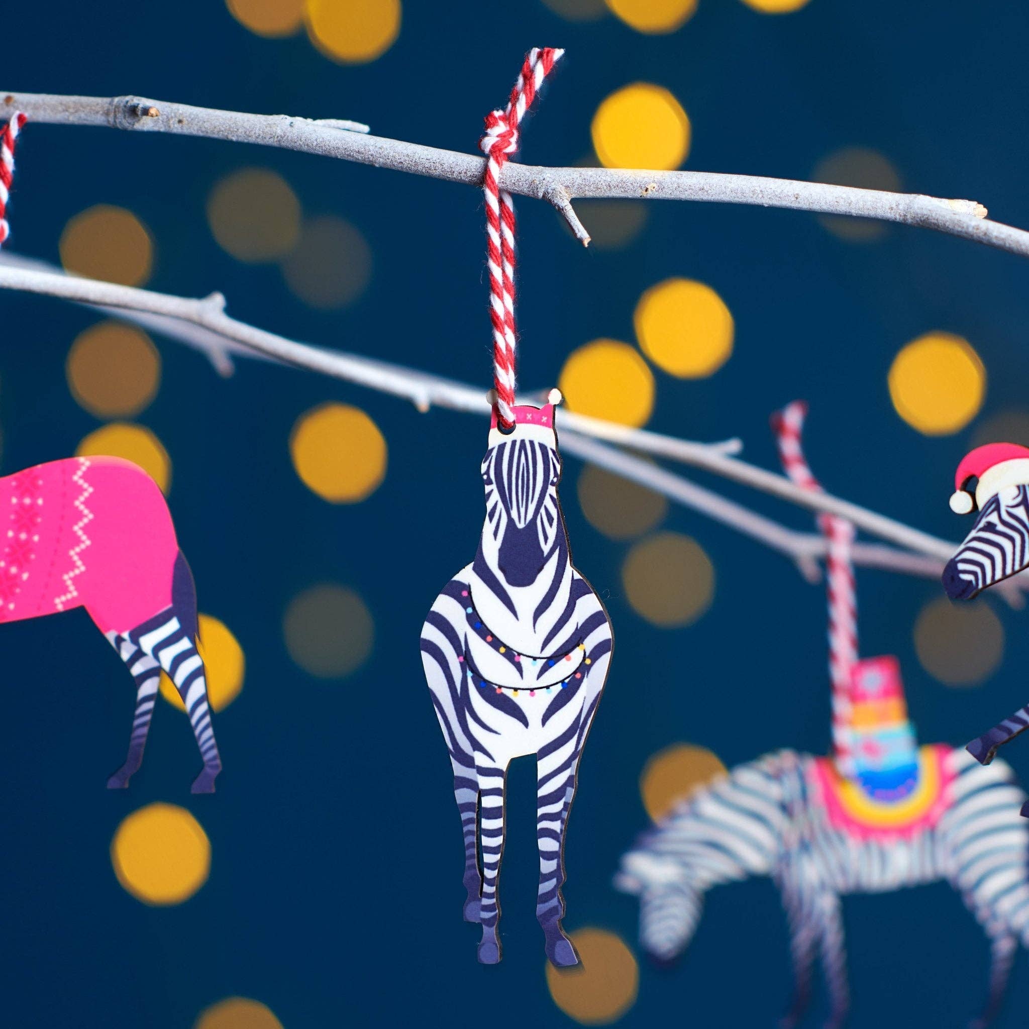 Zebra Christmas Decorations