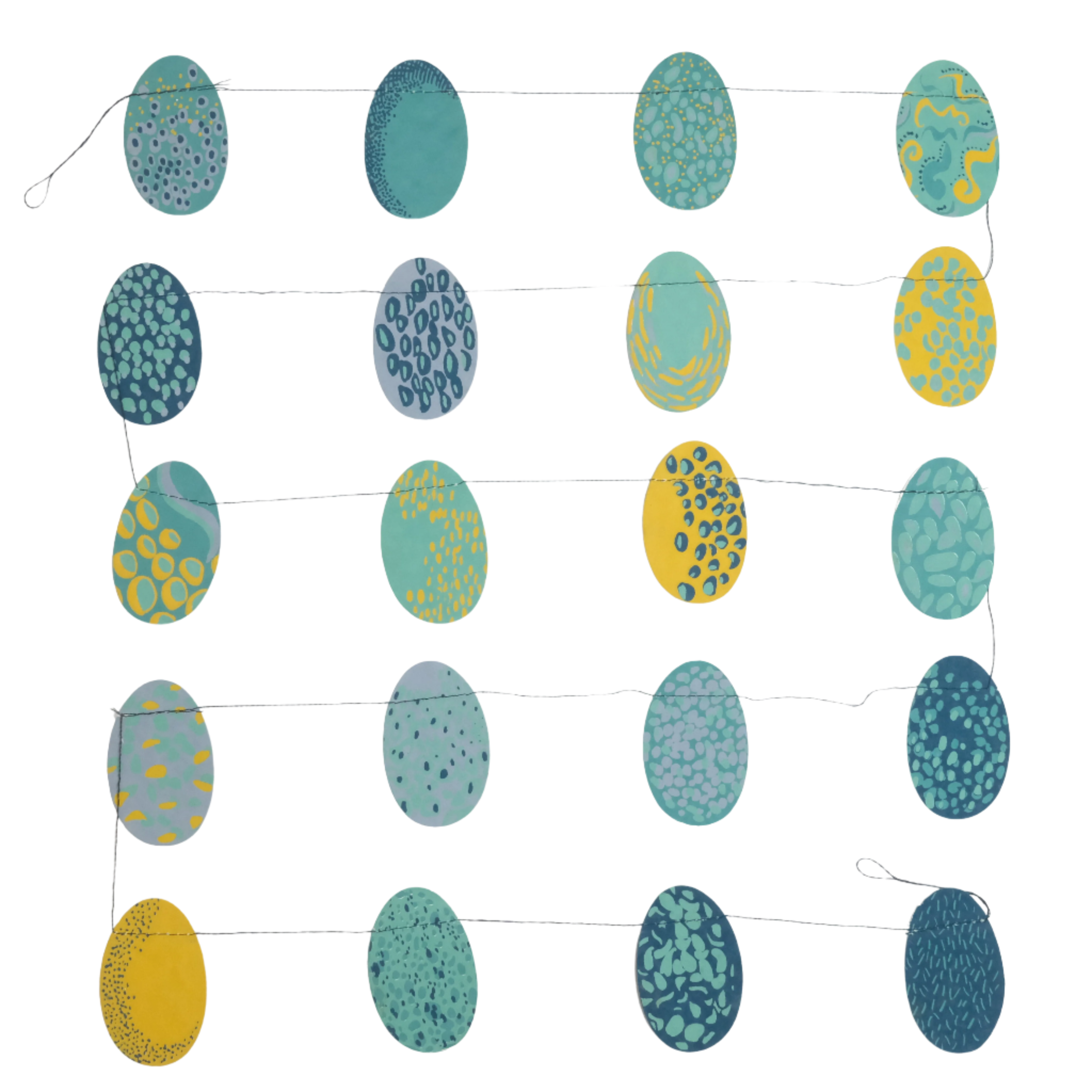 Easter Eggs Paper Garland