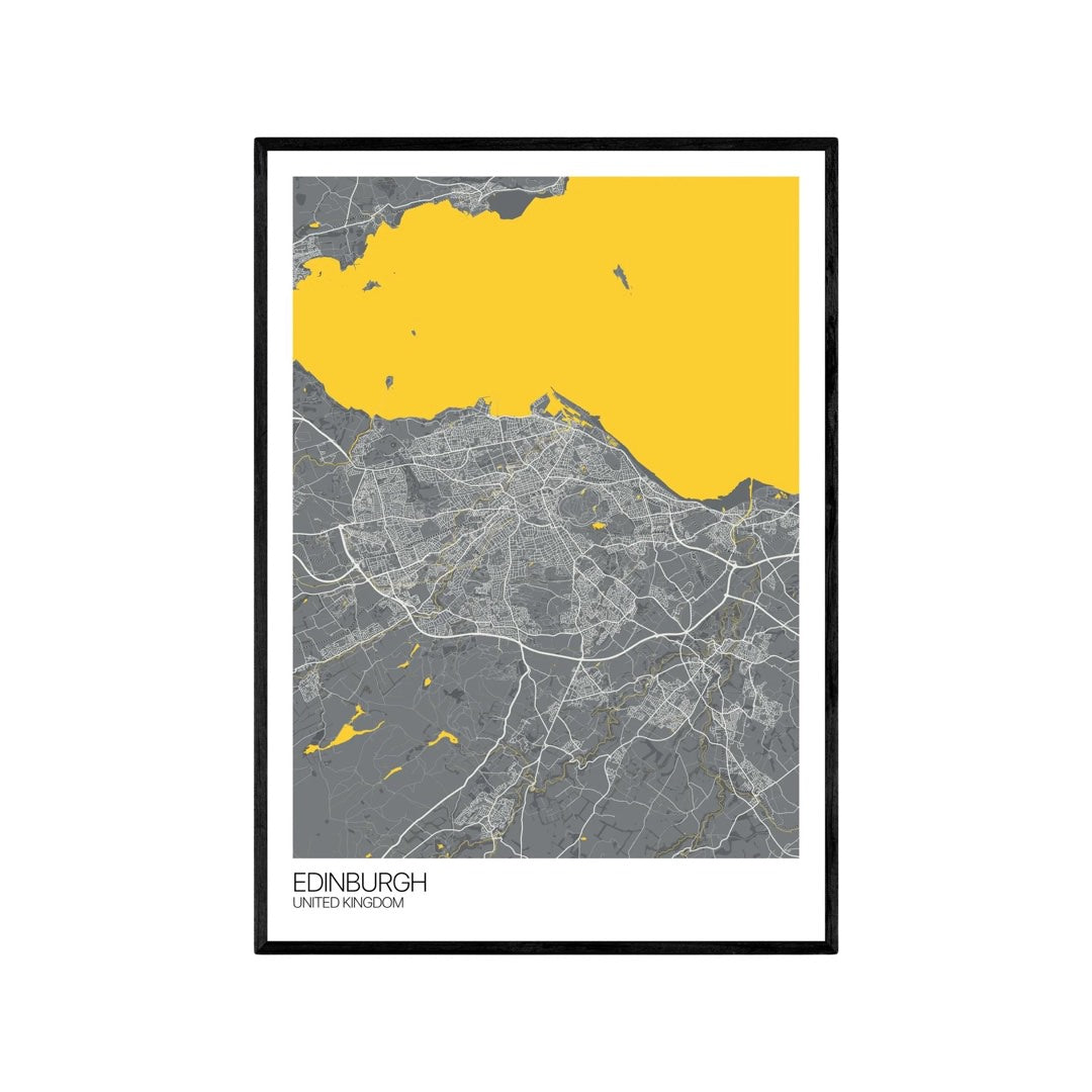 Edinburgh City Map Print