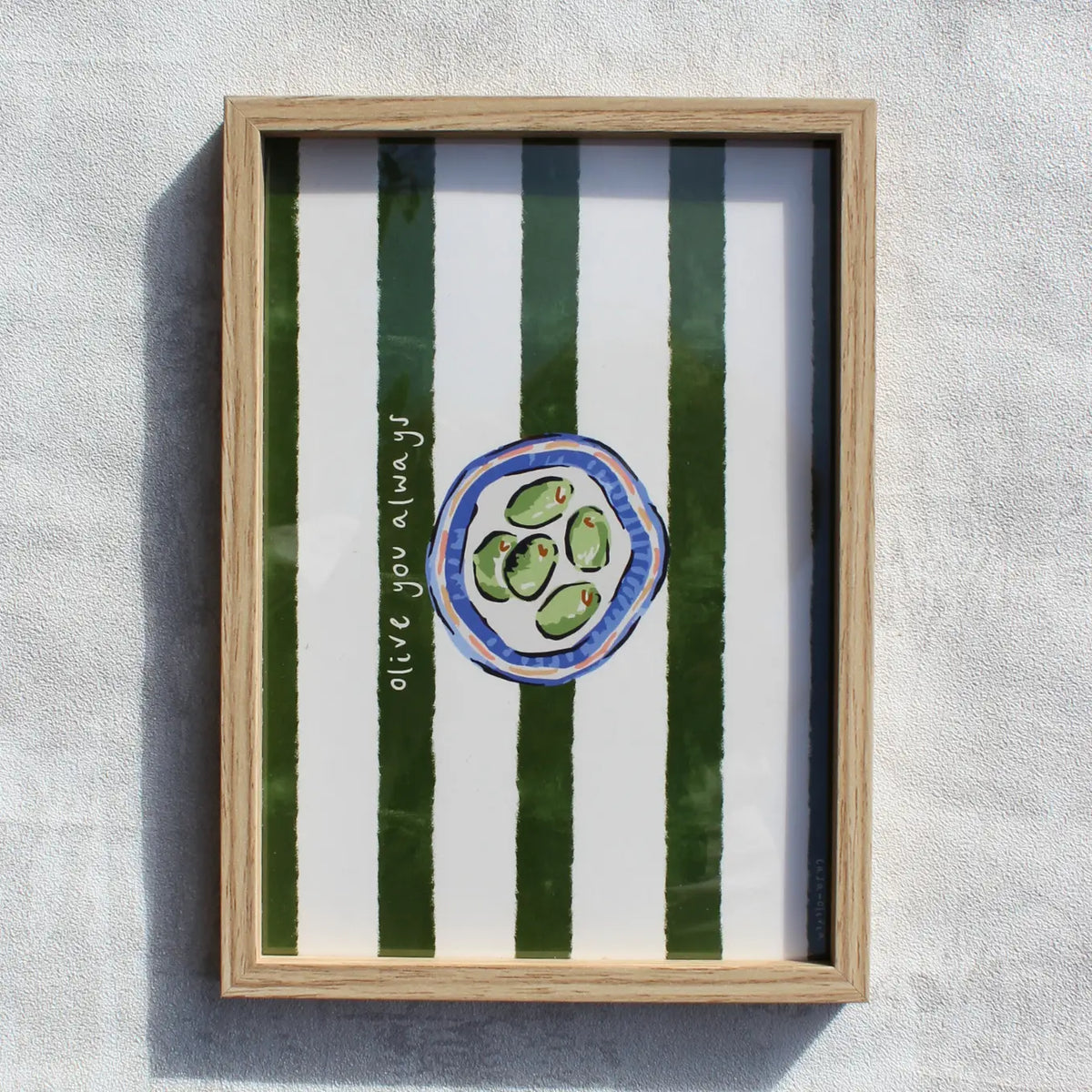 Olive You Always Mini Print