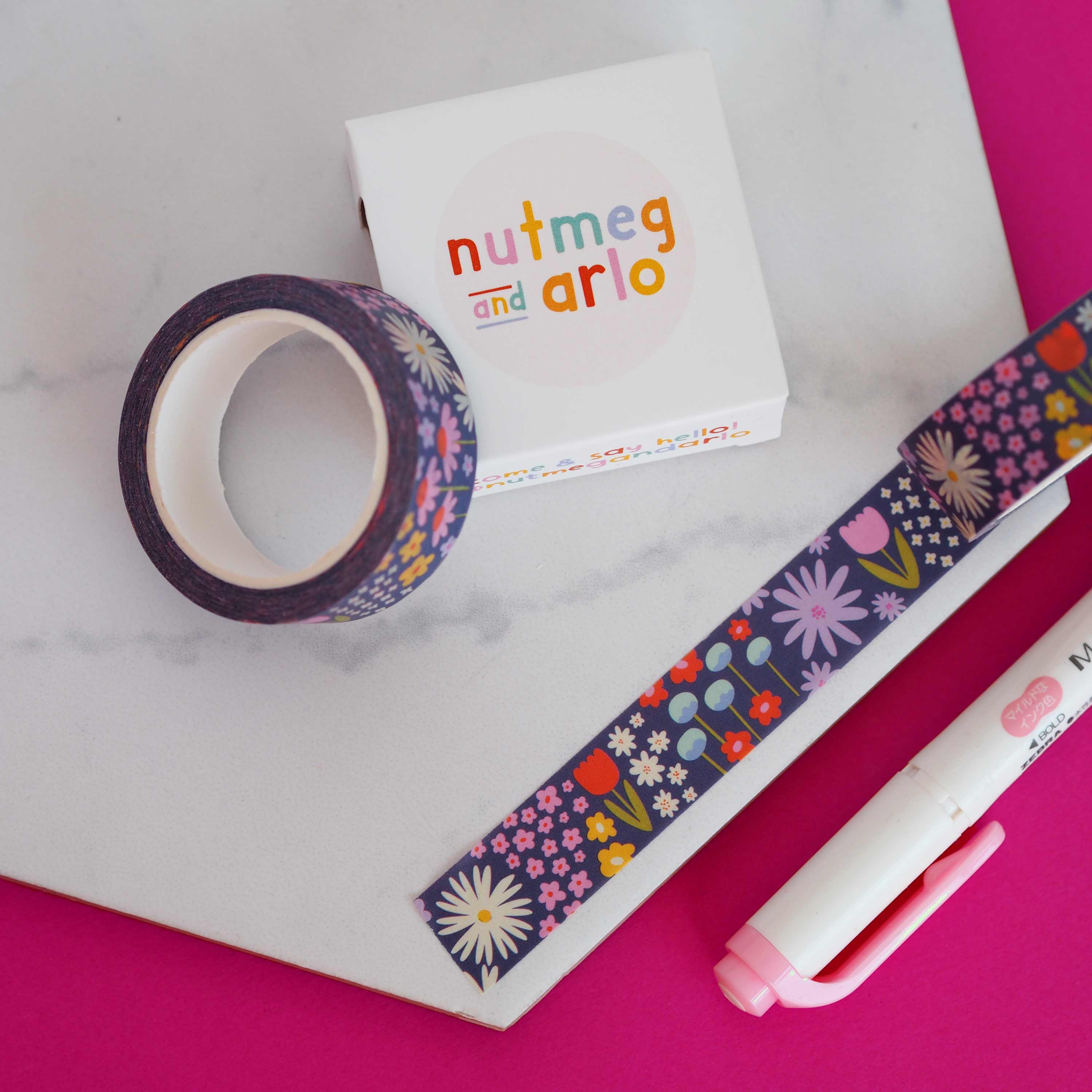 Flower Meadow Floral Washi Tape