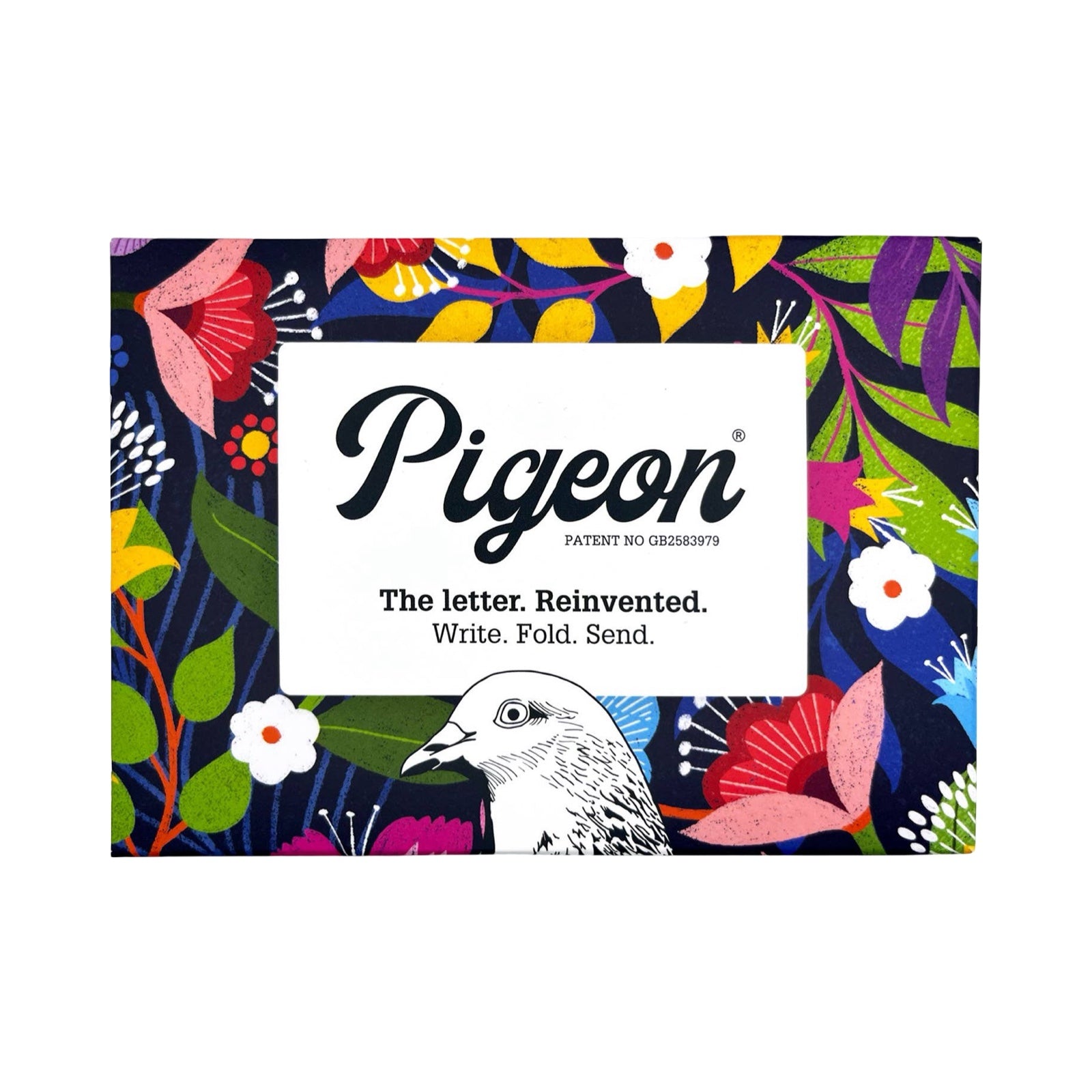 The Floral Fantasia Pigeon Pack contains 6 sheets of illustrated paper, each featuring a different colourful floral design. 