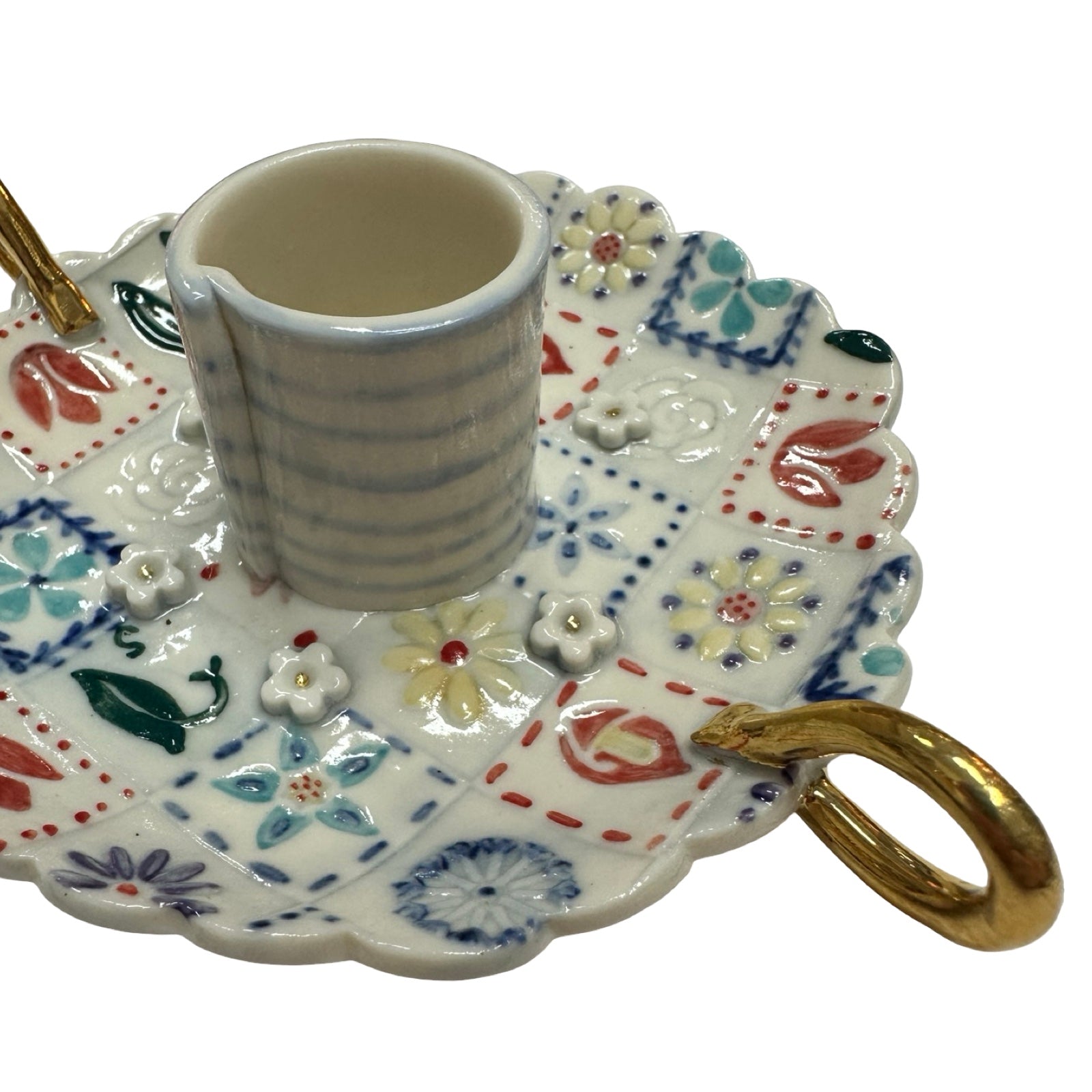 Flower Patch Porcelain Candle Holder