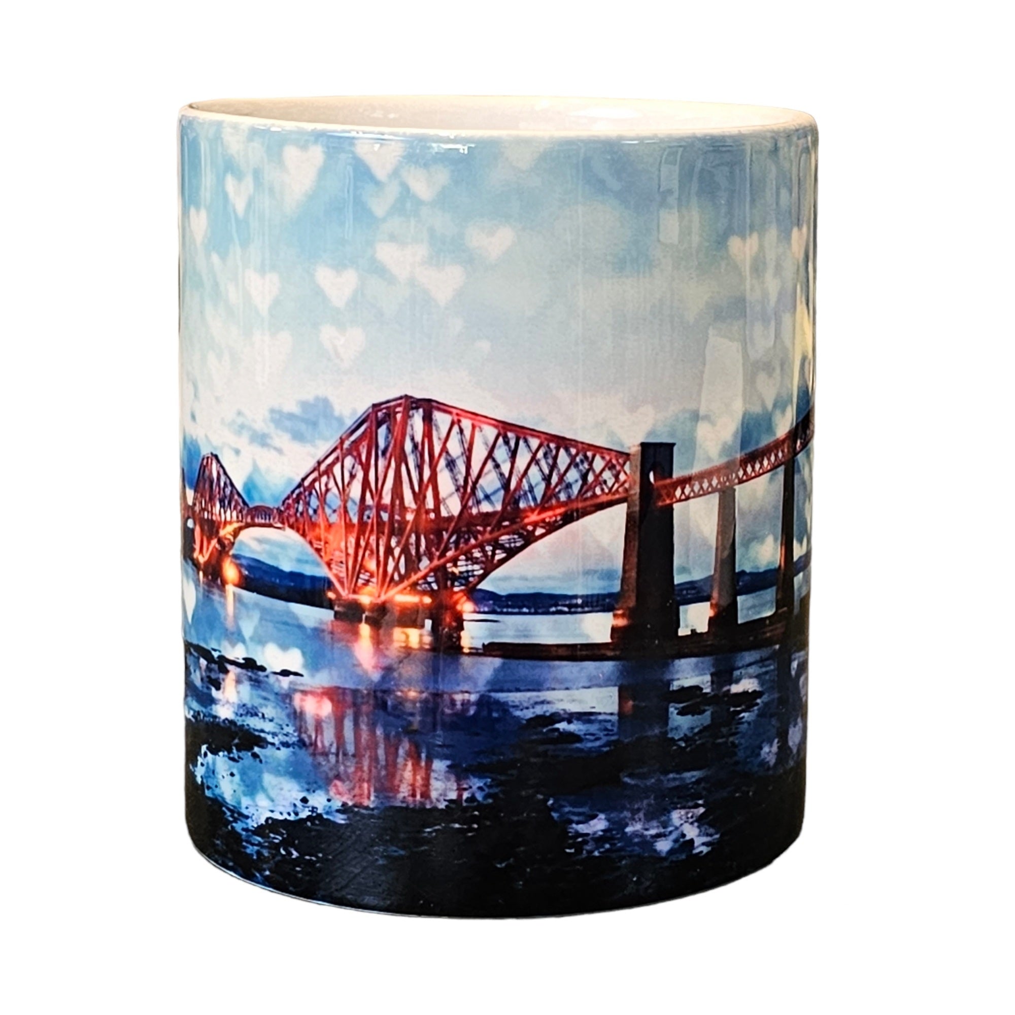 An image of a mug featuring the Forth Bridge