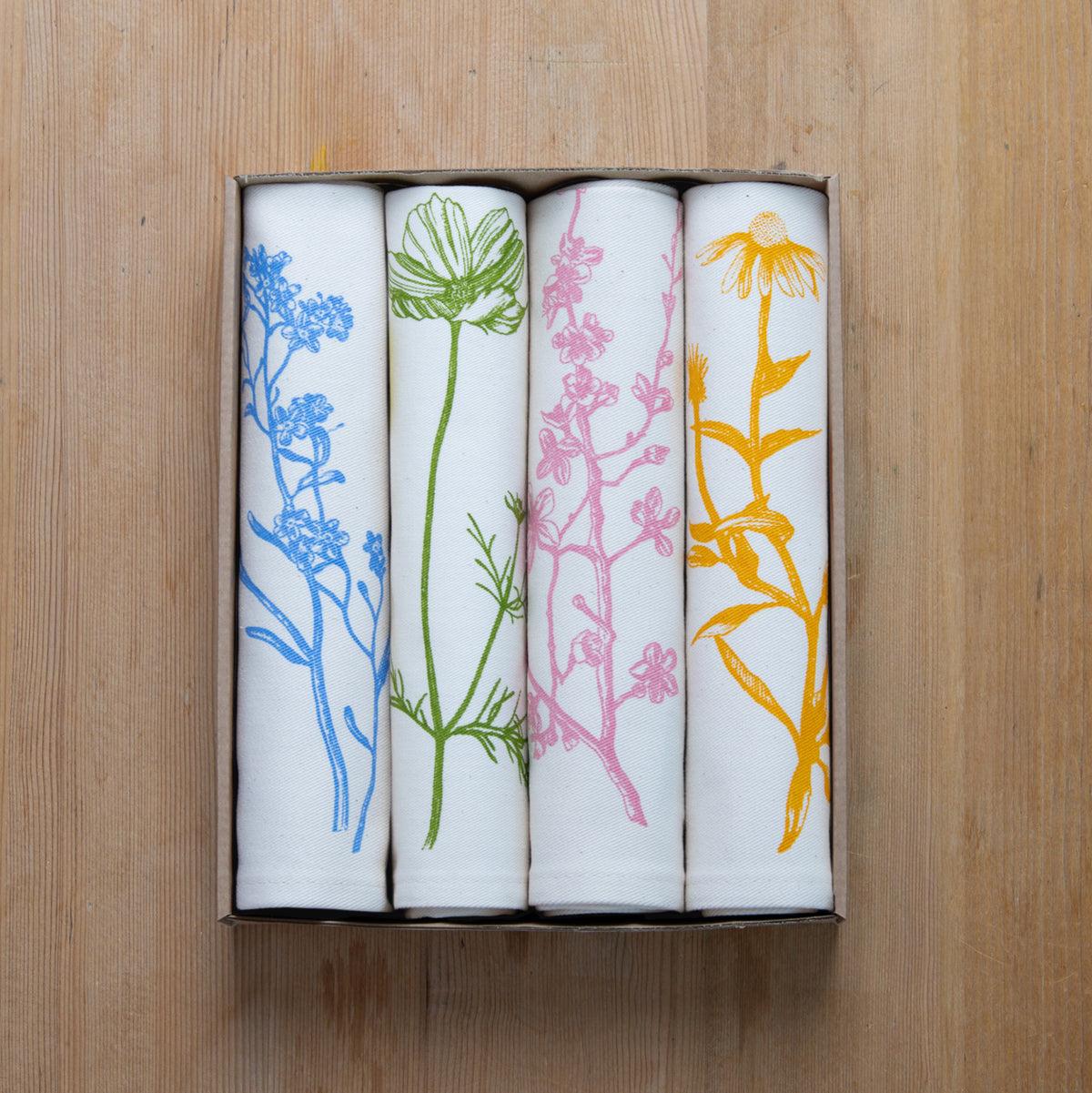 Garden Flowers Cotton Napkin Set