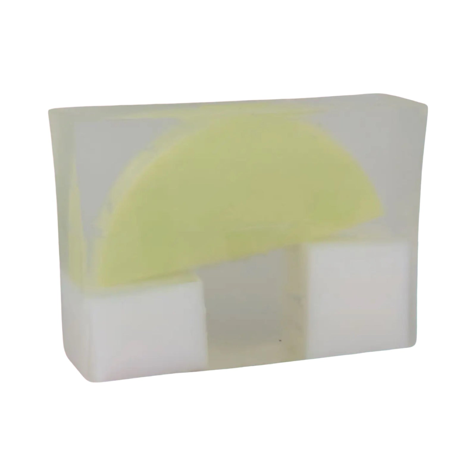 A bar of handmade gin and tonic soap.