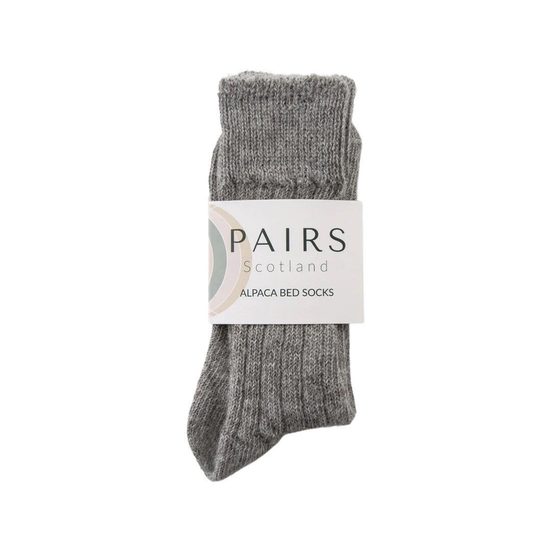 Luxury alpaca bed socks.