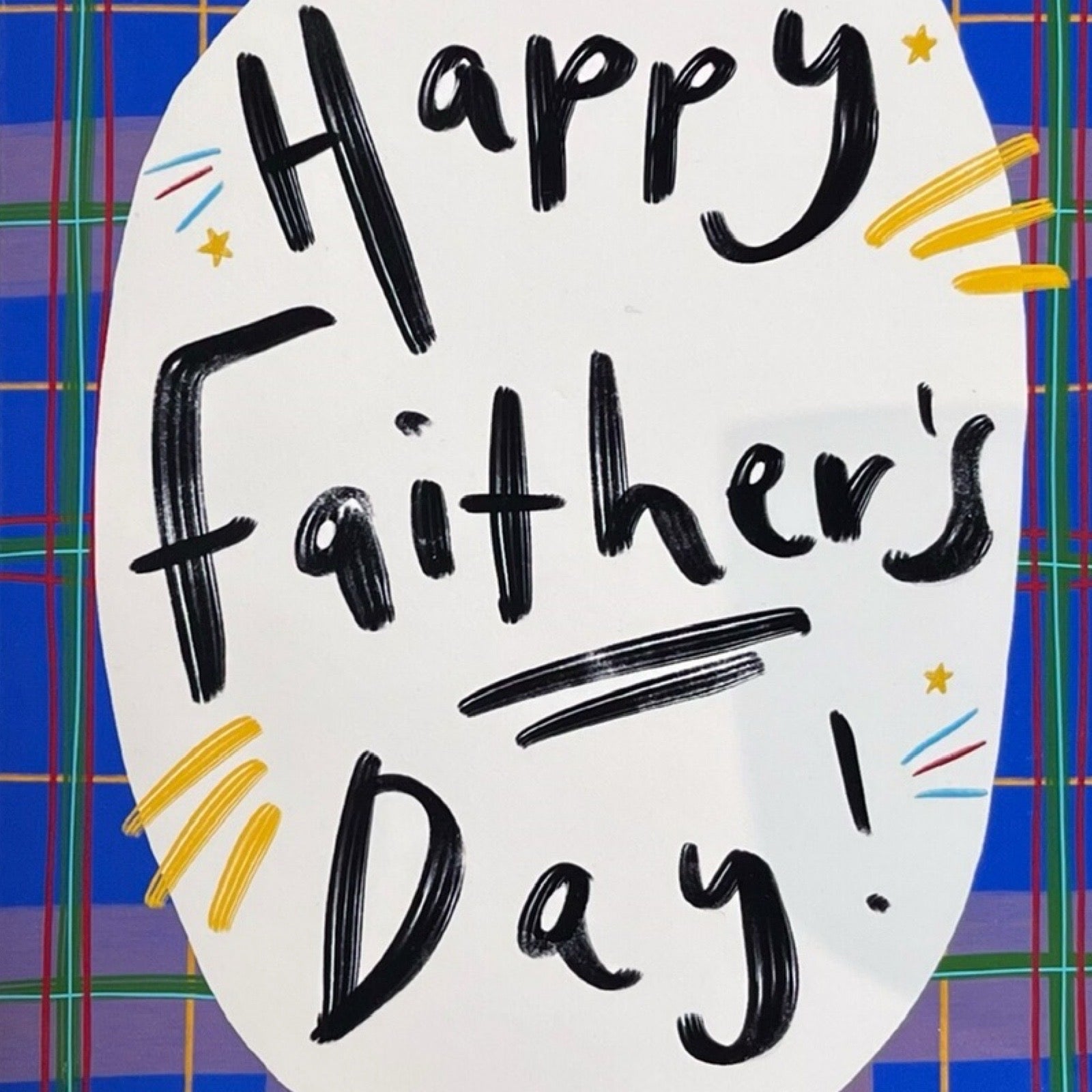 Faithers day card close up.