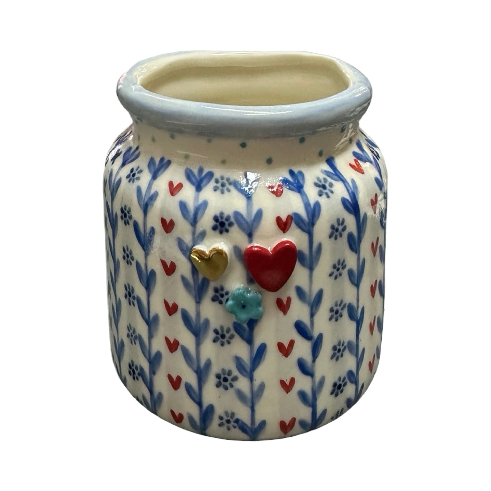 Hearts Porcelain Jar