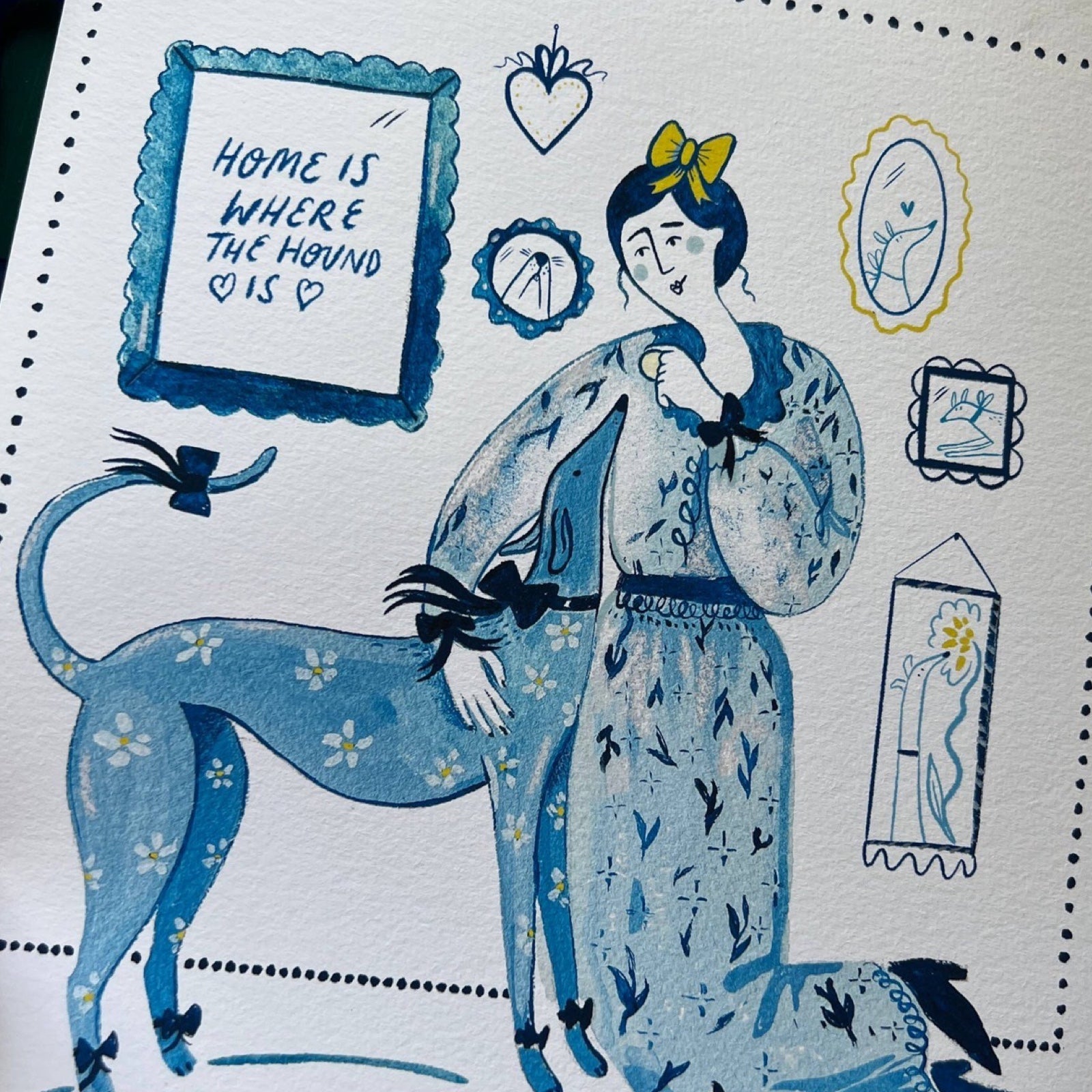 Home Is Where The Hound Is Print