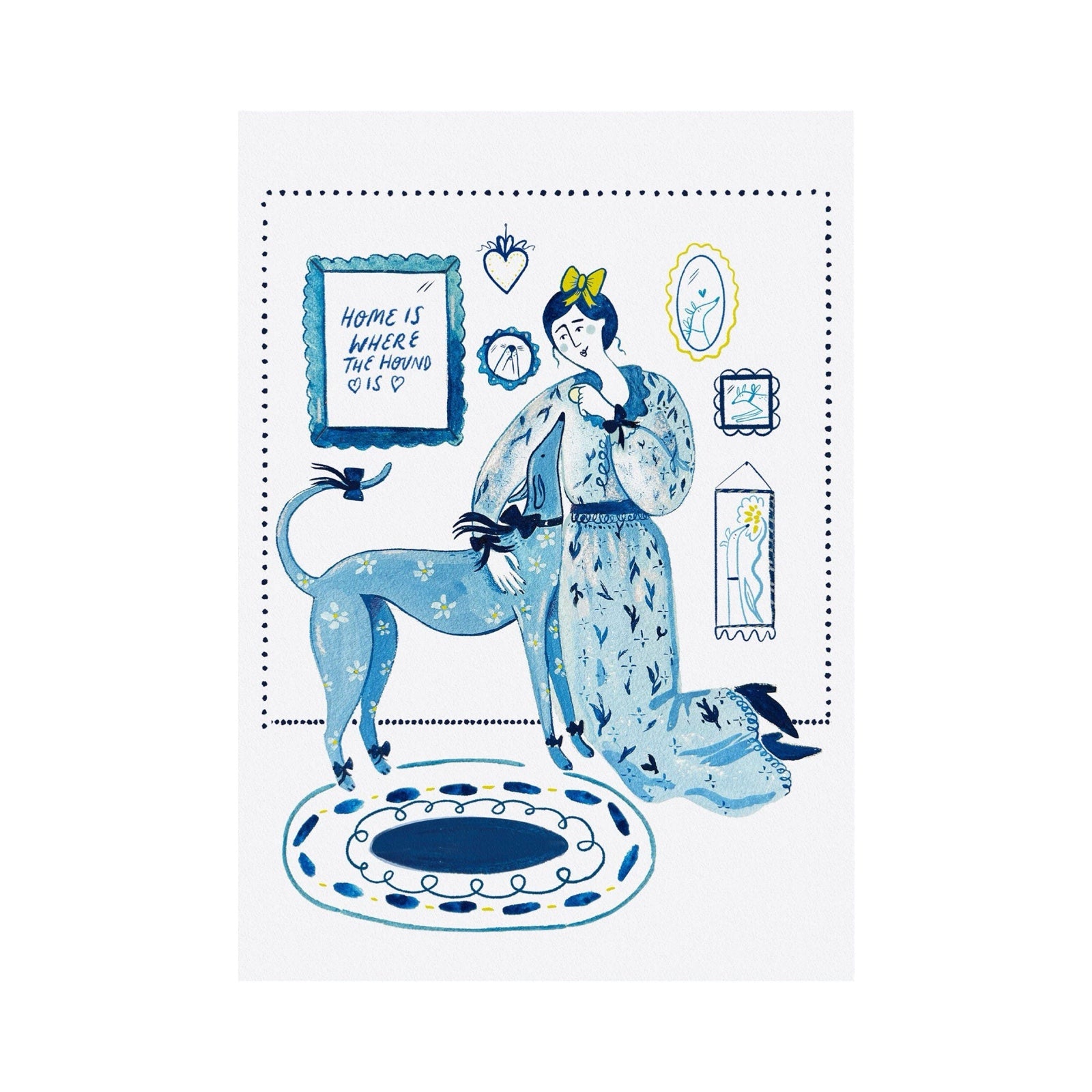 Home Is Where The Hound Is Print