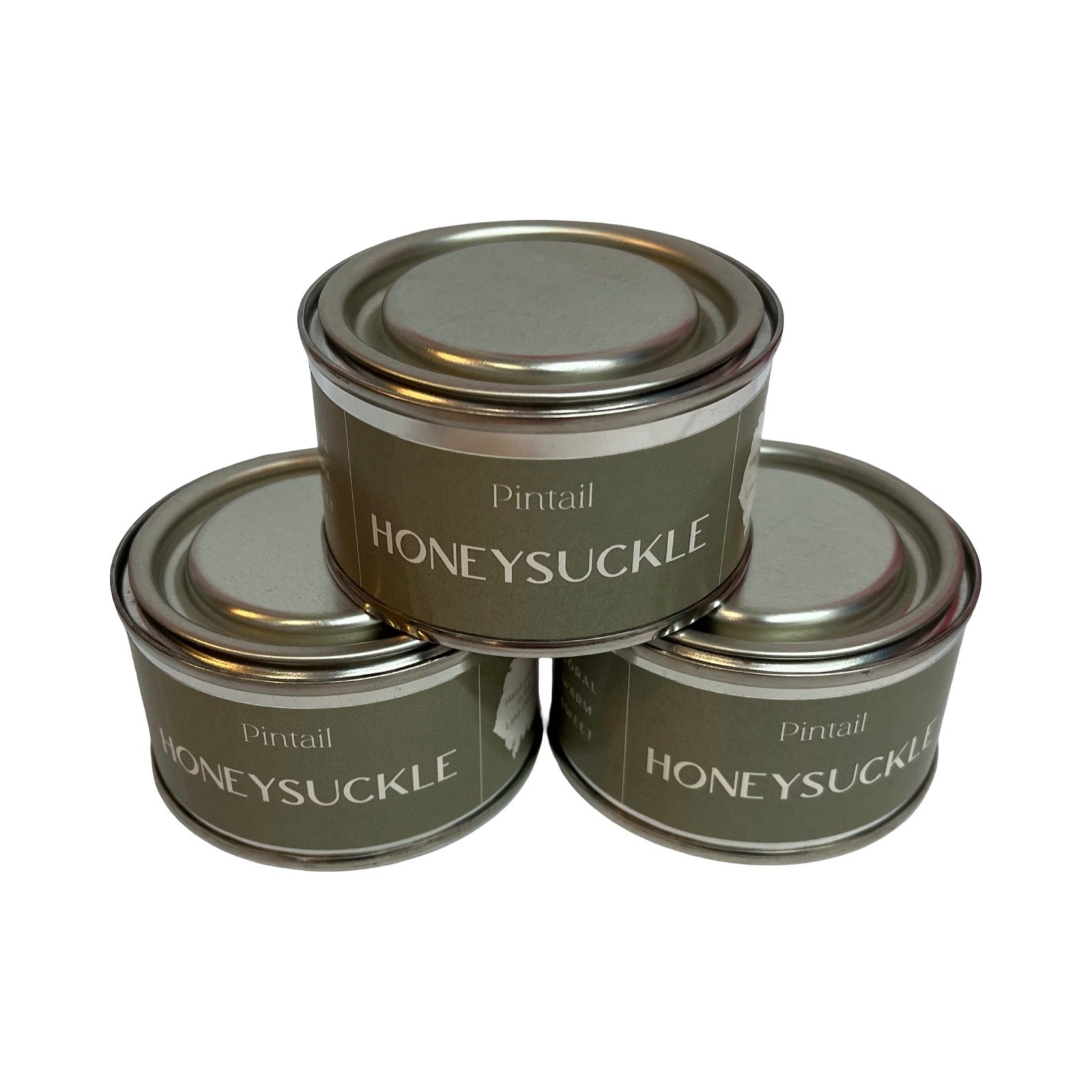 Stack of three candle tins