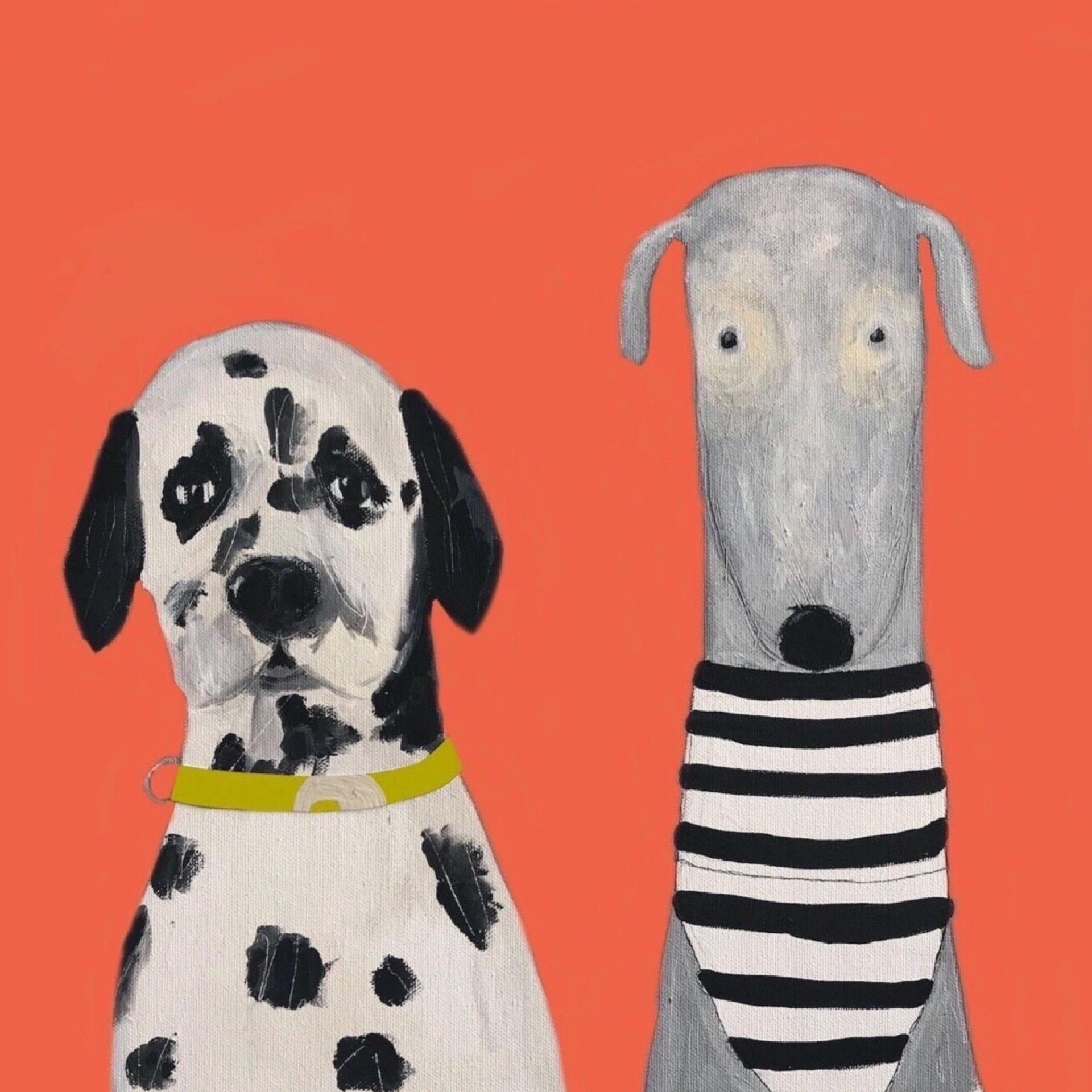 A3 poster prints of fun loving Hugo the Trumpet dogs. 