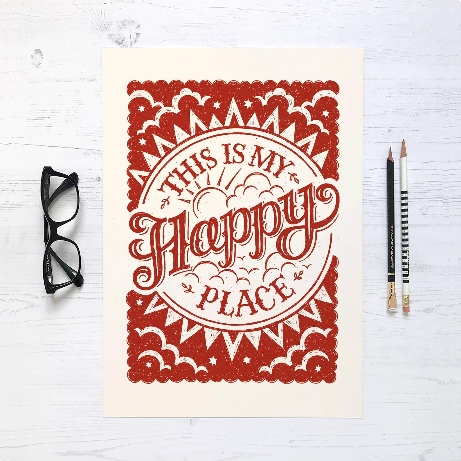 Happy Place Print