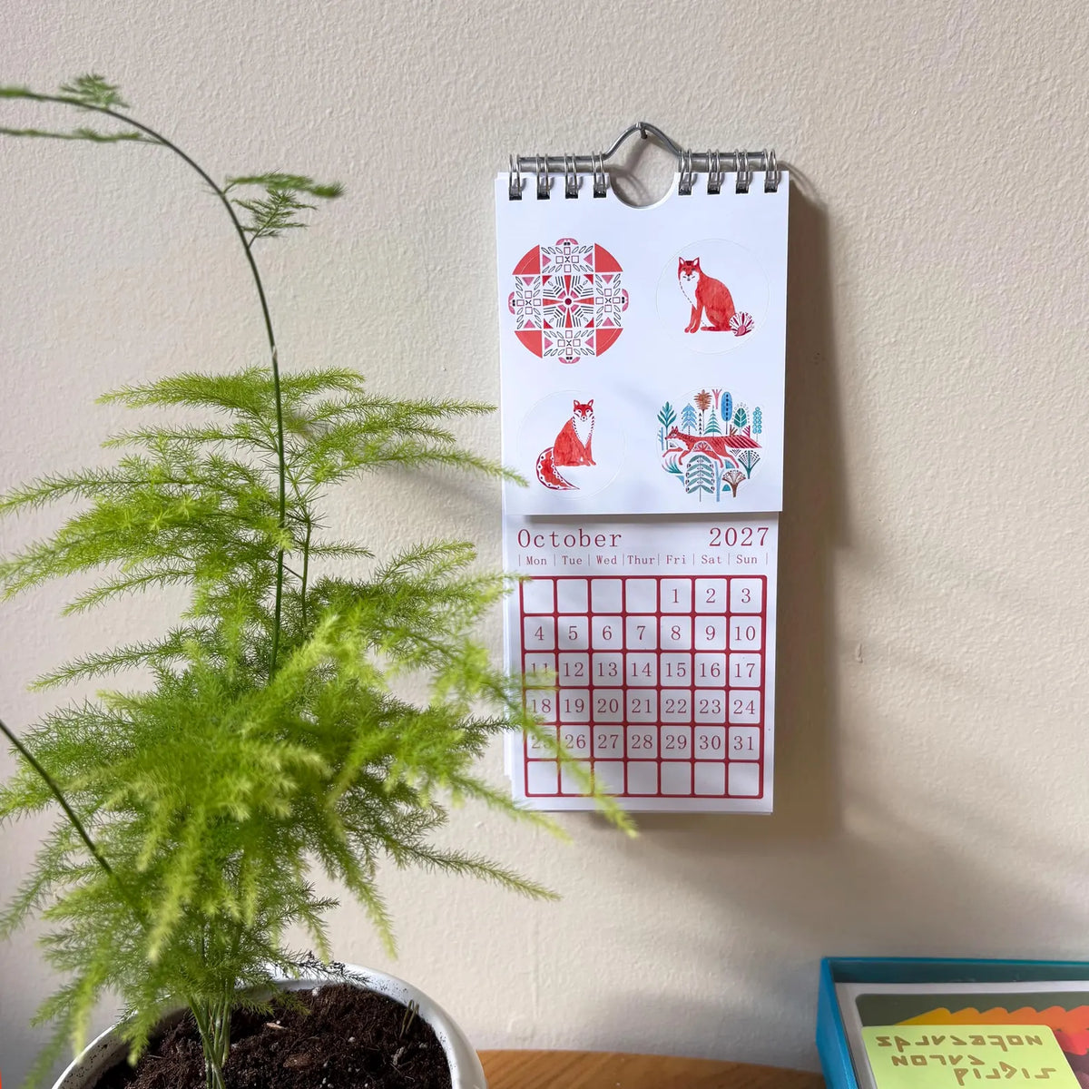 2027 Botanic Wildlife Sticker Calendar