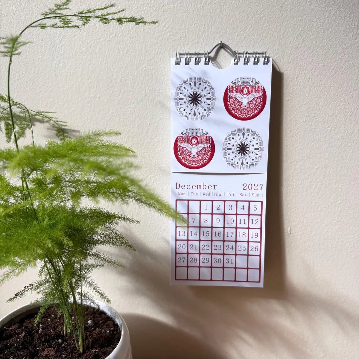2027 Botanic Wildlife Sticker Calendar