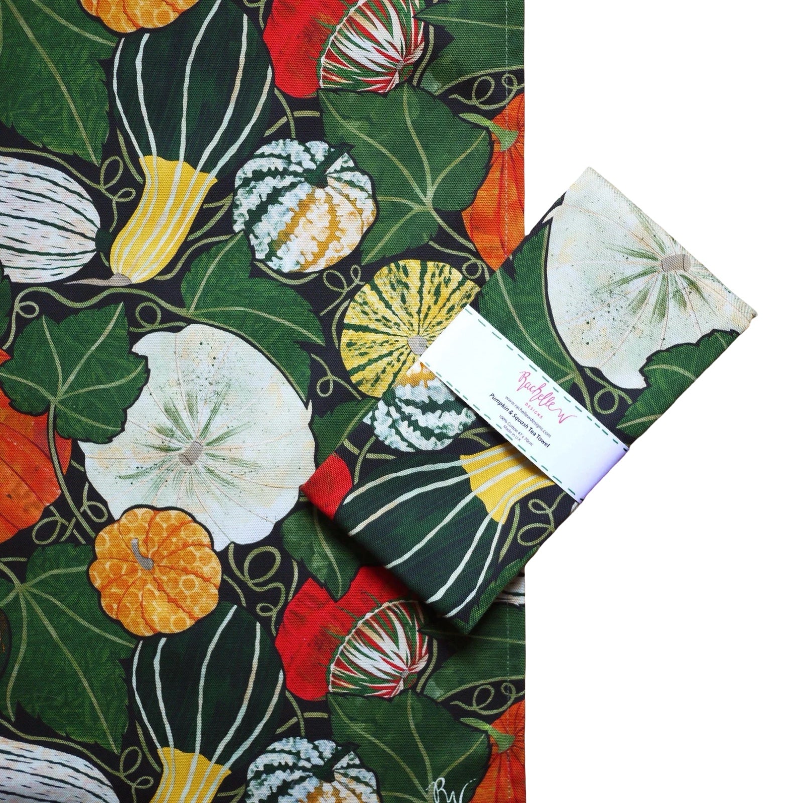Pumpkin and Squash Tea Towel