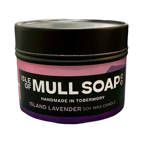Lavender soy wax candle.