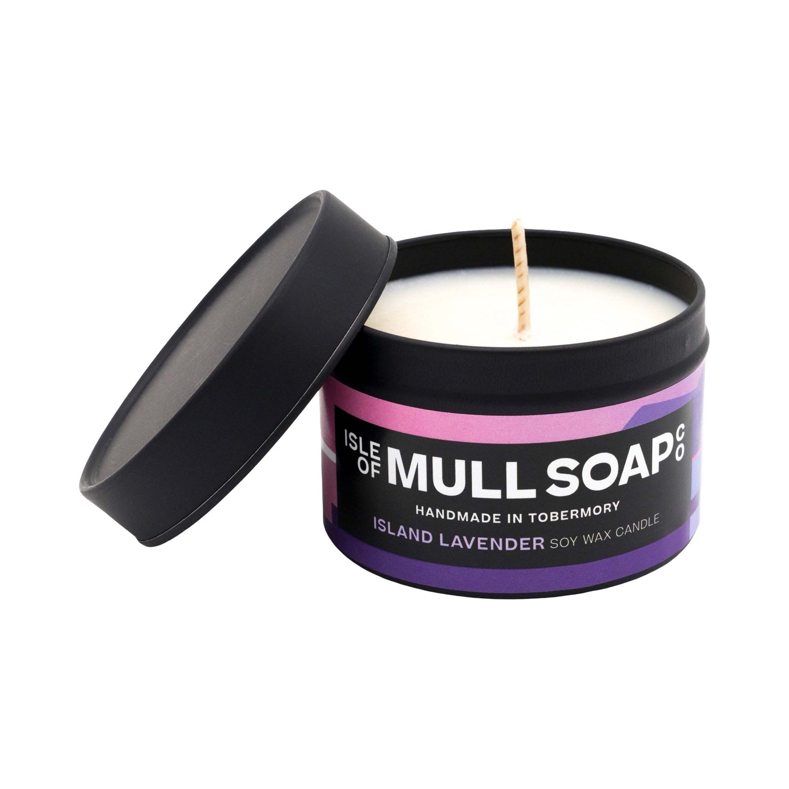 Lavender soy wax candle.