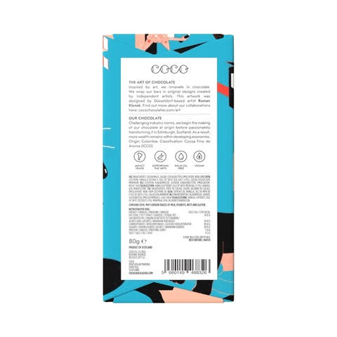 An 80g bar of Isle of Skye sea salt dark chocolate.