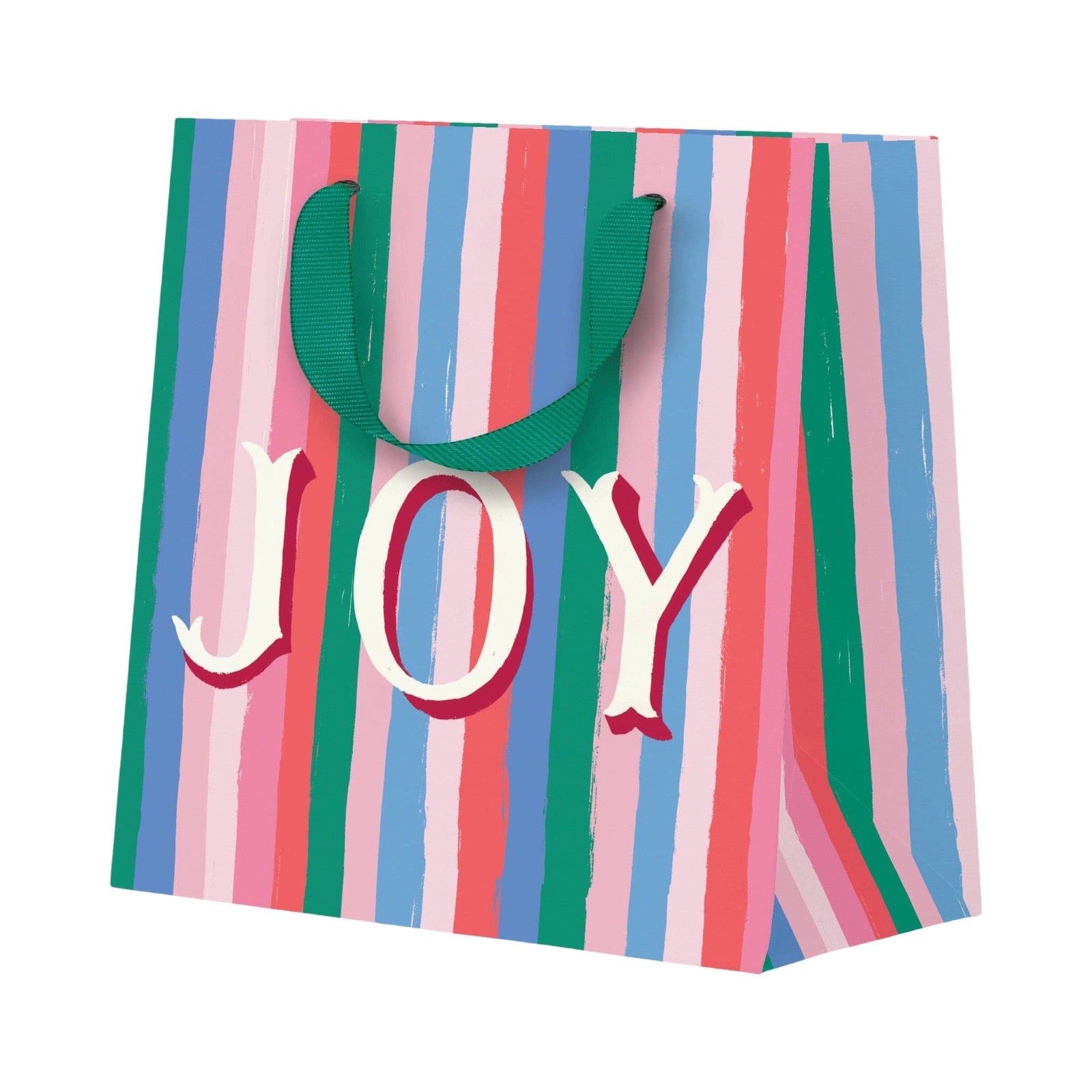 Joy Stripes Small Gift Bag