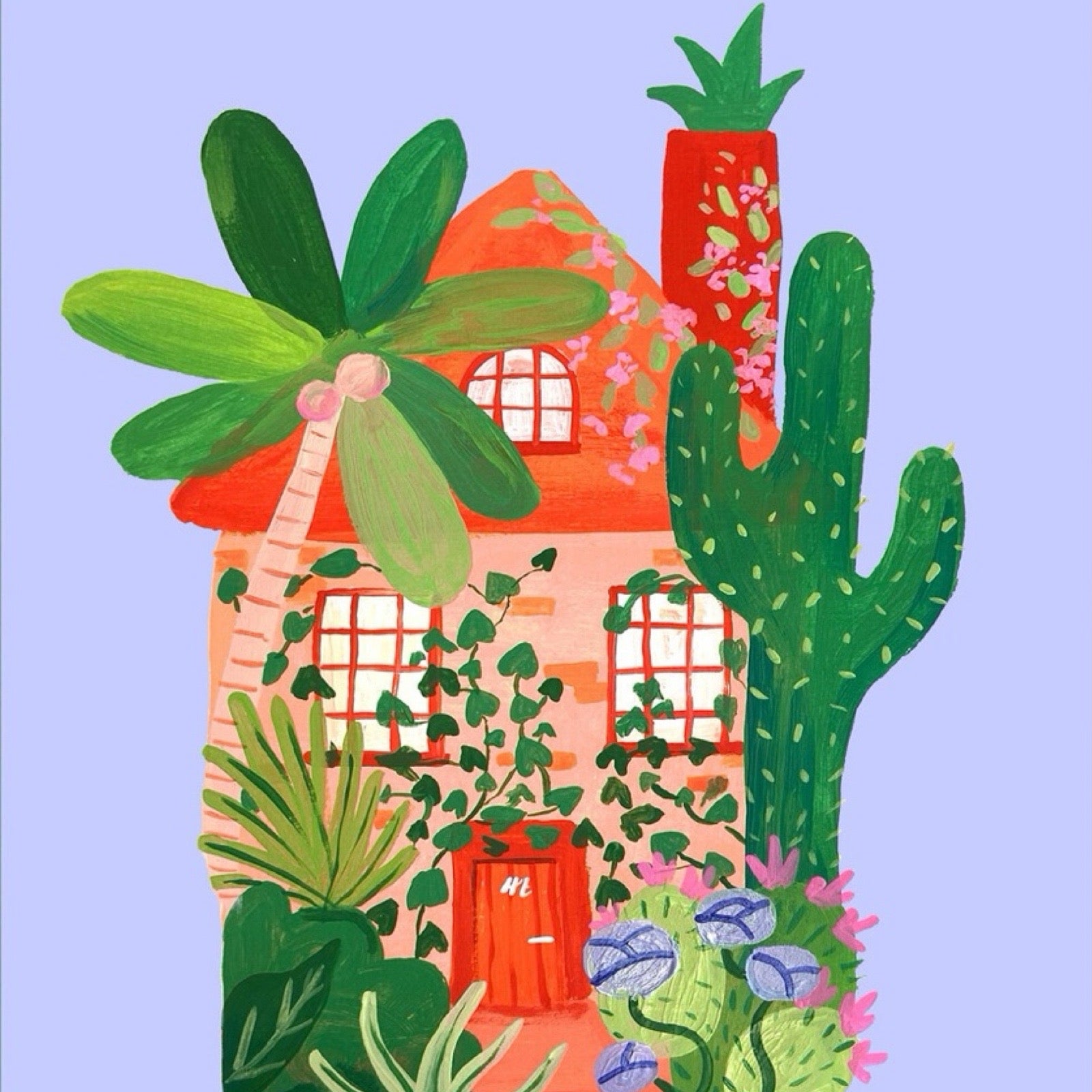 Jungle new home card close up.