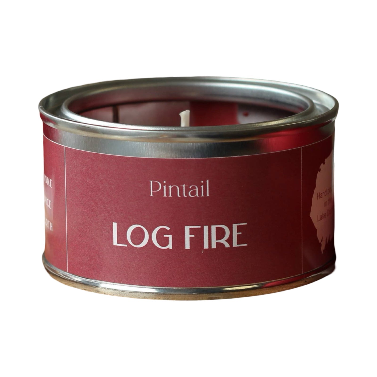Log Fire Paint Pot Candle