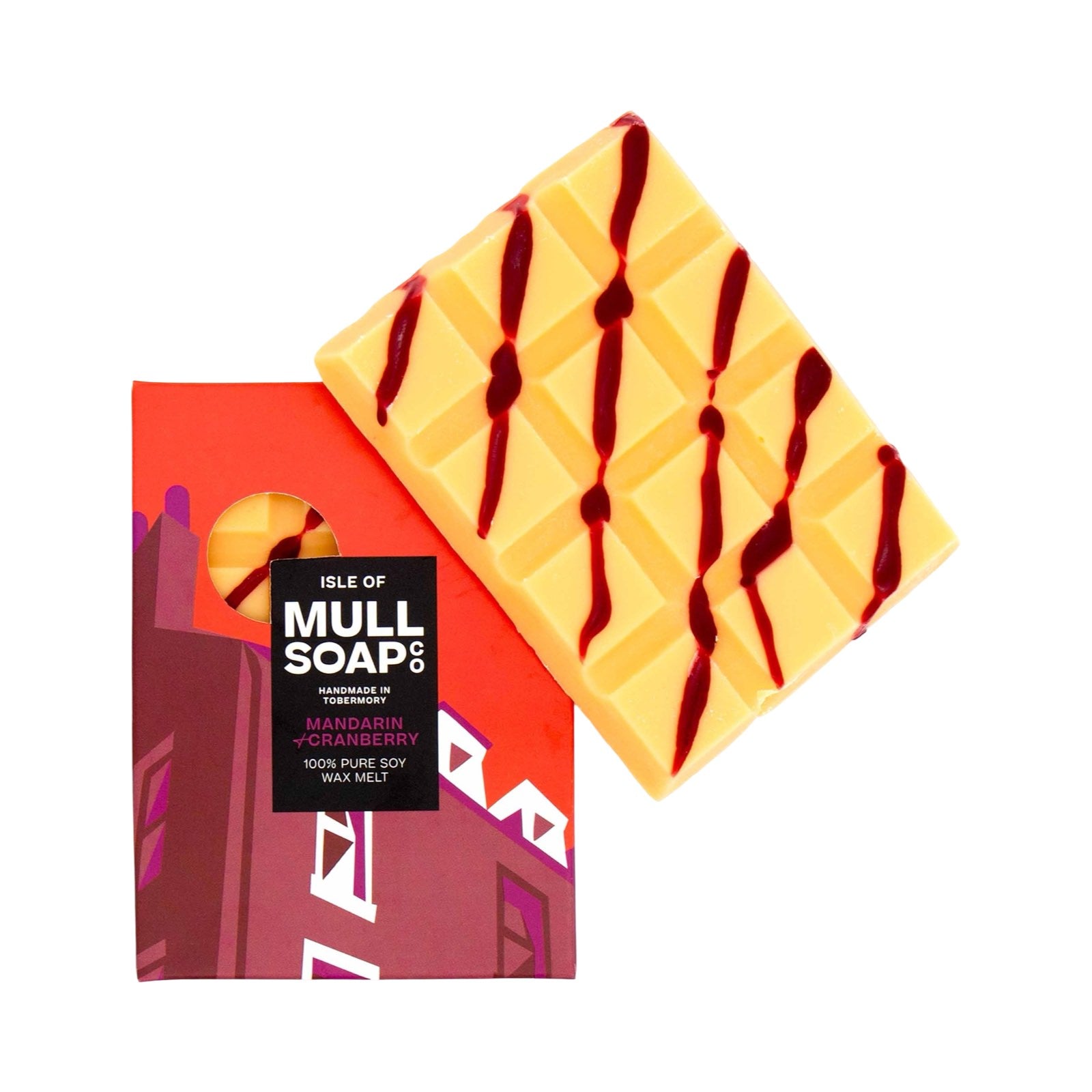 This packet of mandarin and cranberry wax melts has a rich, fruity scent. 