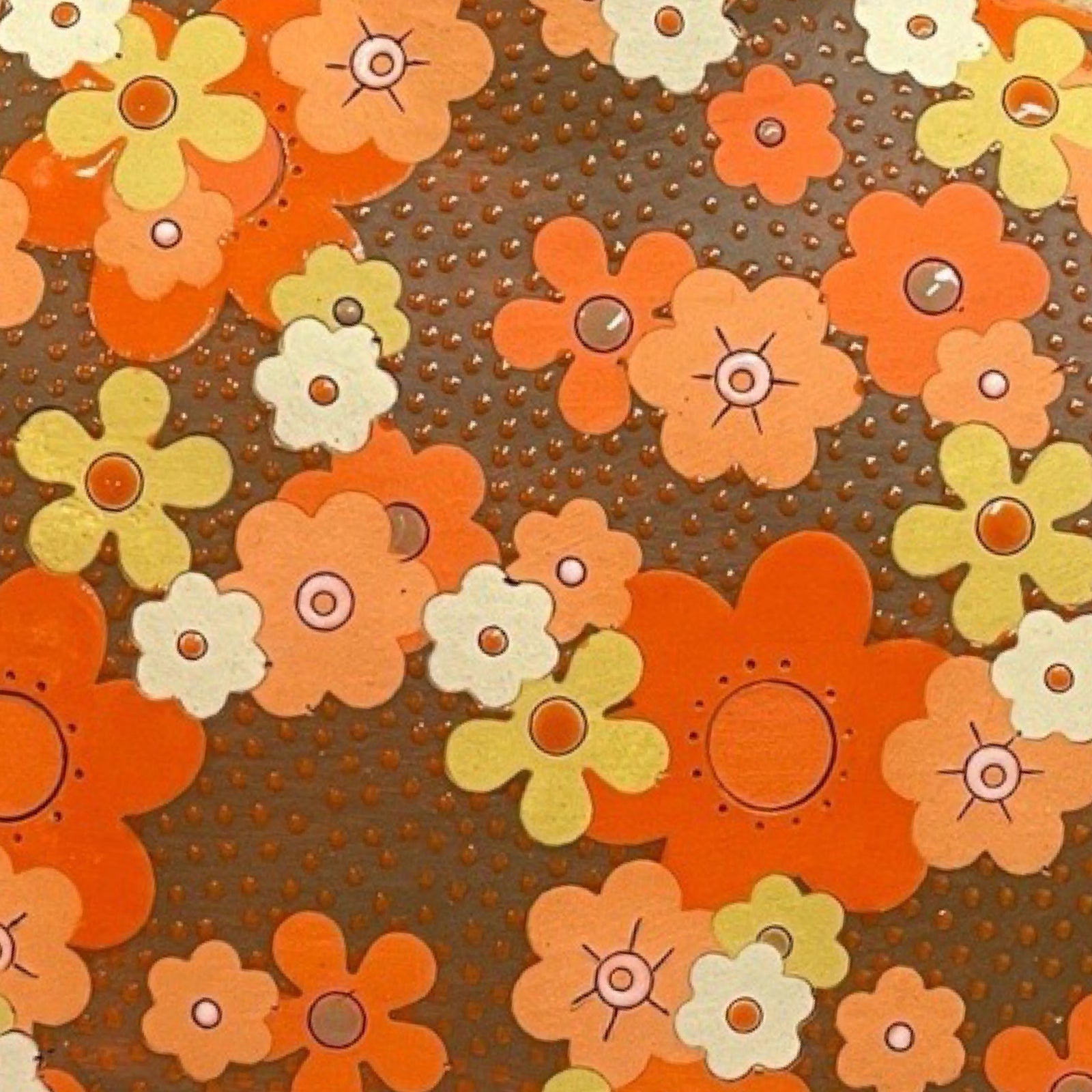Orange flowers pattern.