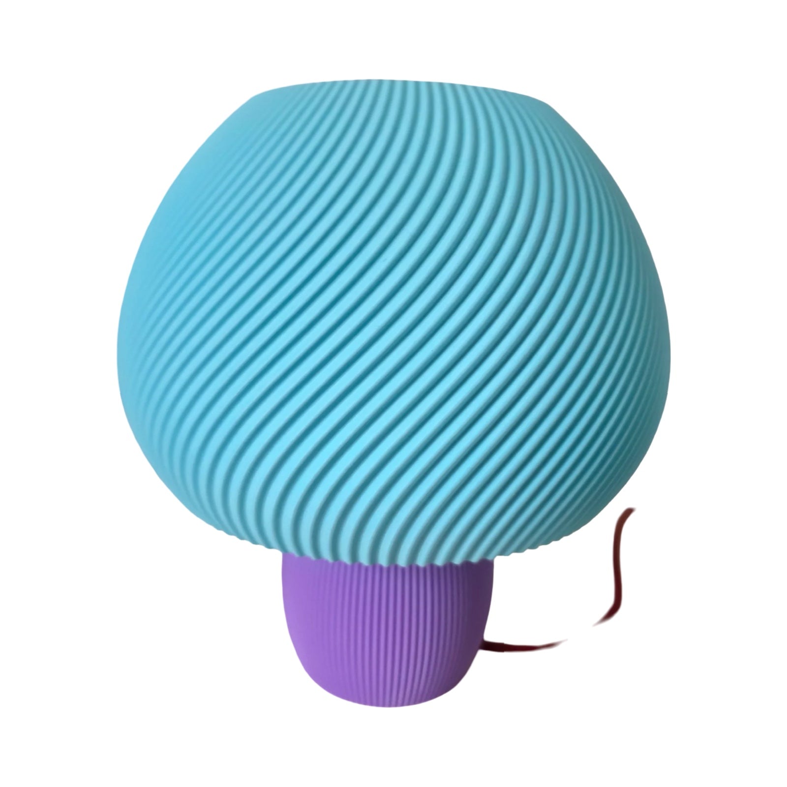 Mushroom Lamp Turquoise and Purple