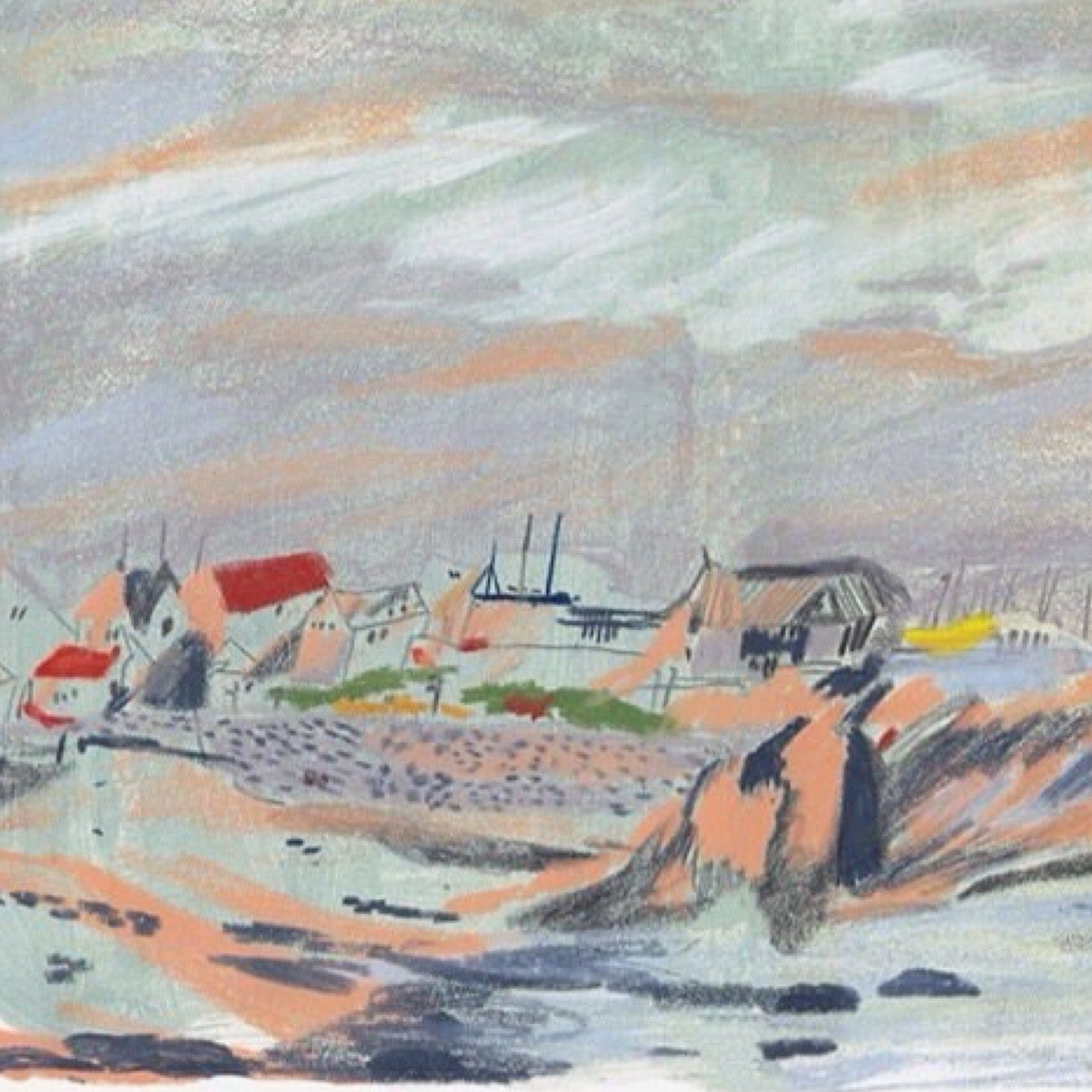 A4 illustrated print of North Berwick.