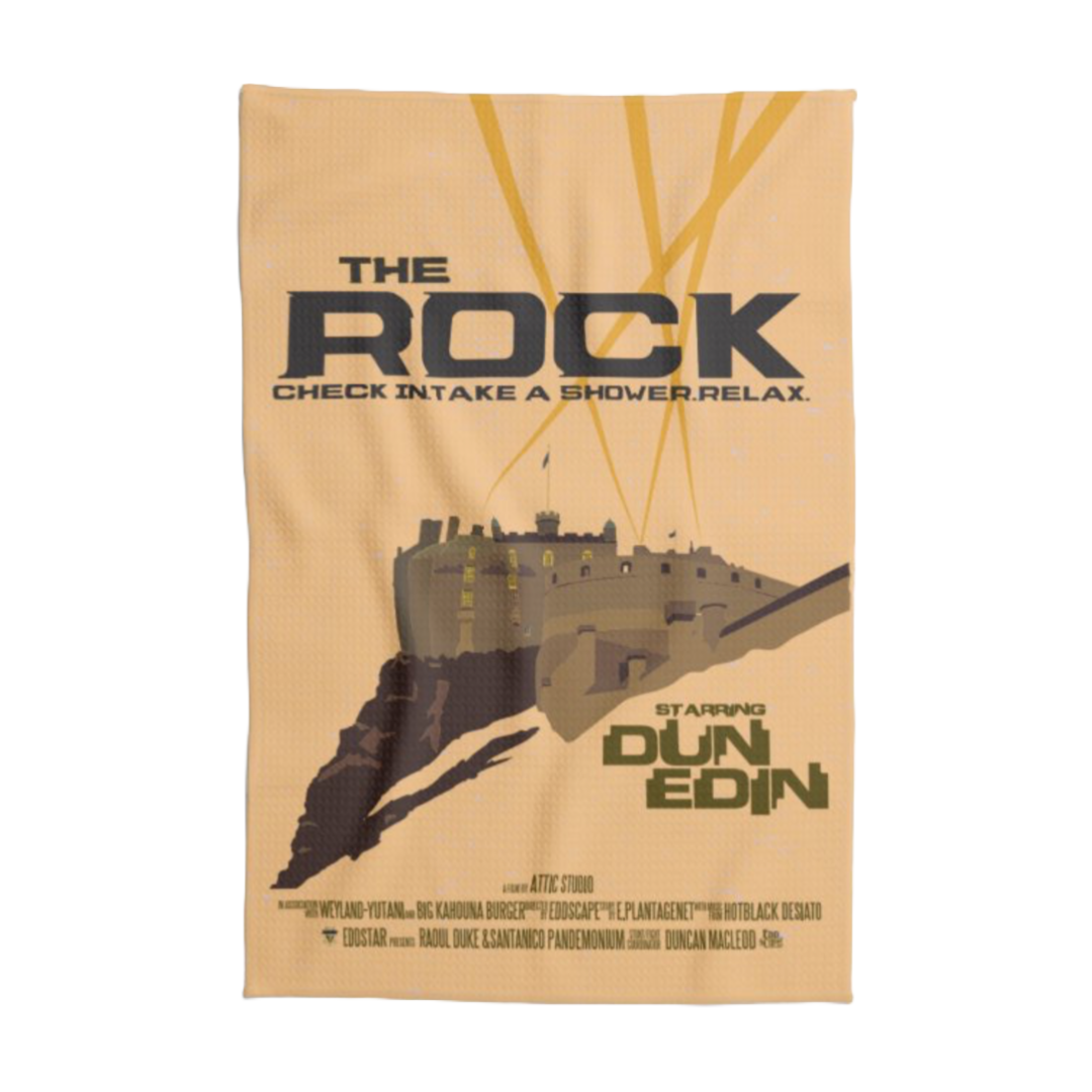 The Rock Tea Towel