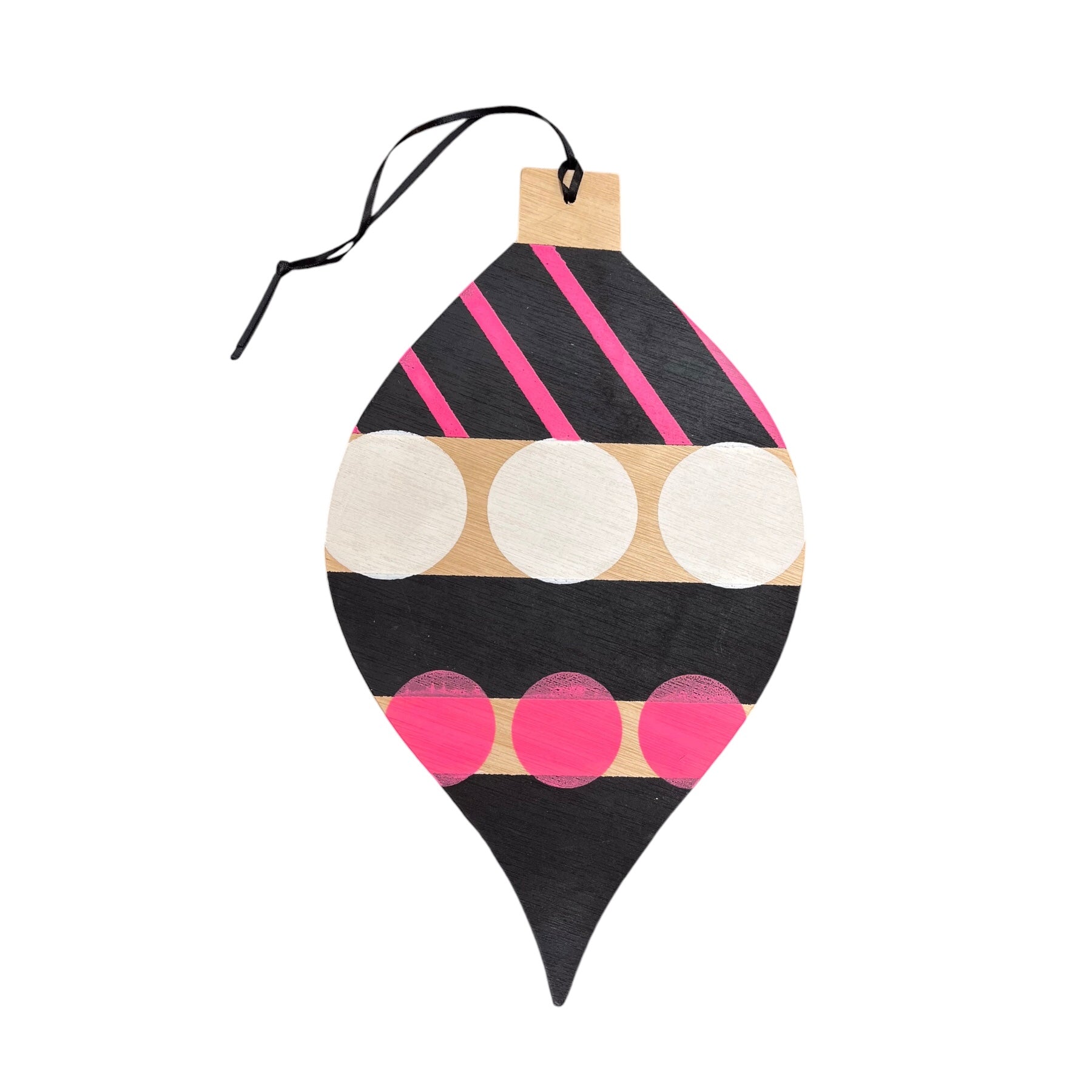 Teardrop Giant Wooden Baubles