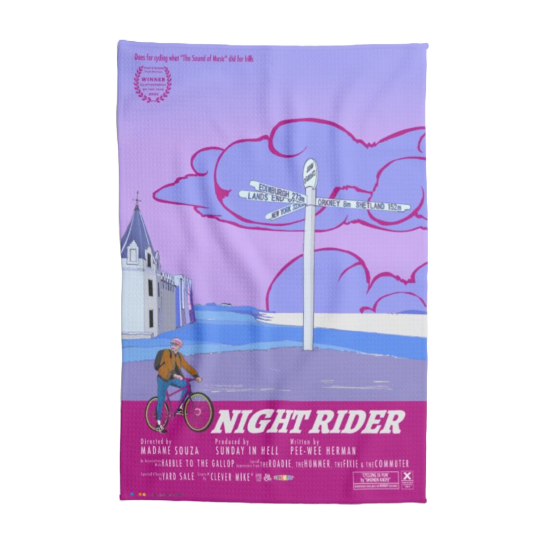 Night Rider Tea Towel