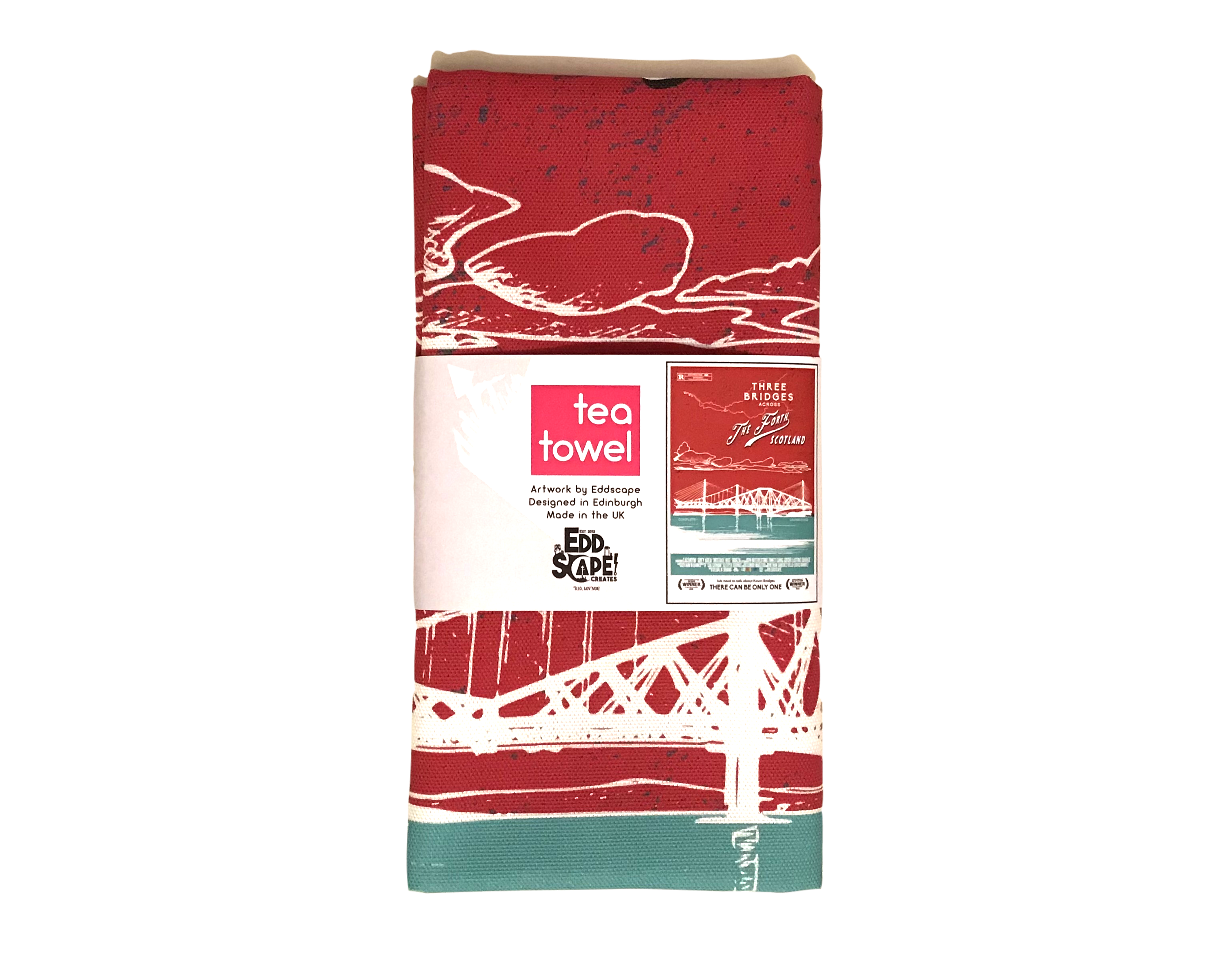 Three Forth Bridges Tea Towel