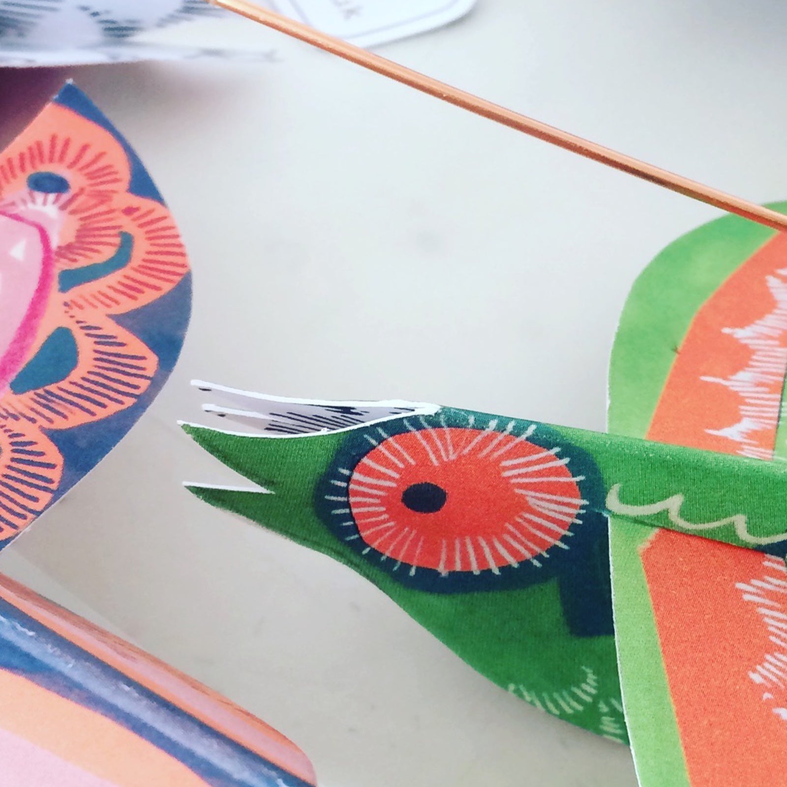 This beautiful paper birds mobile comes ready to hang, perfect for a nursery or any room with a little sunlight to create gorgeous shadows. 