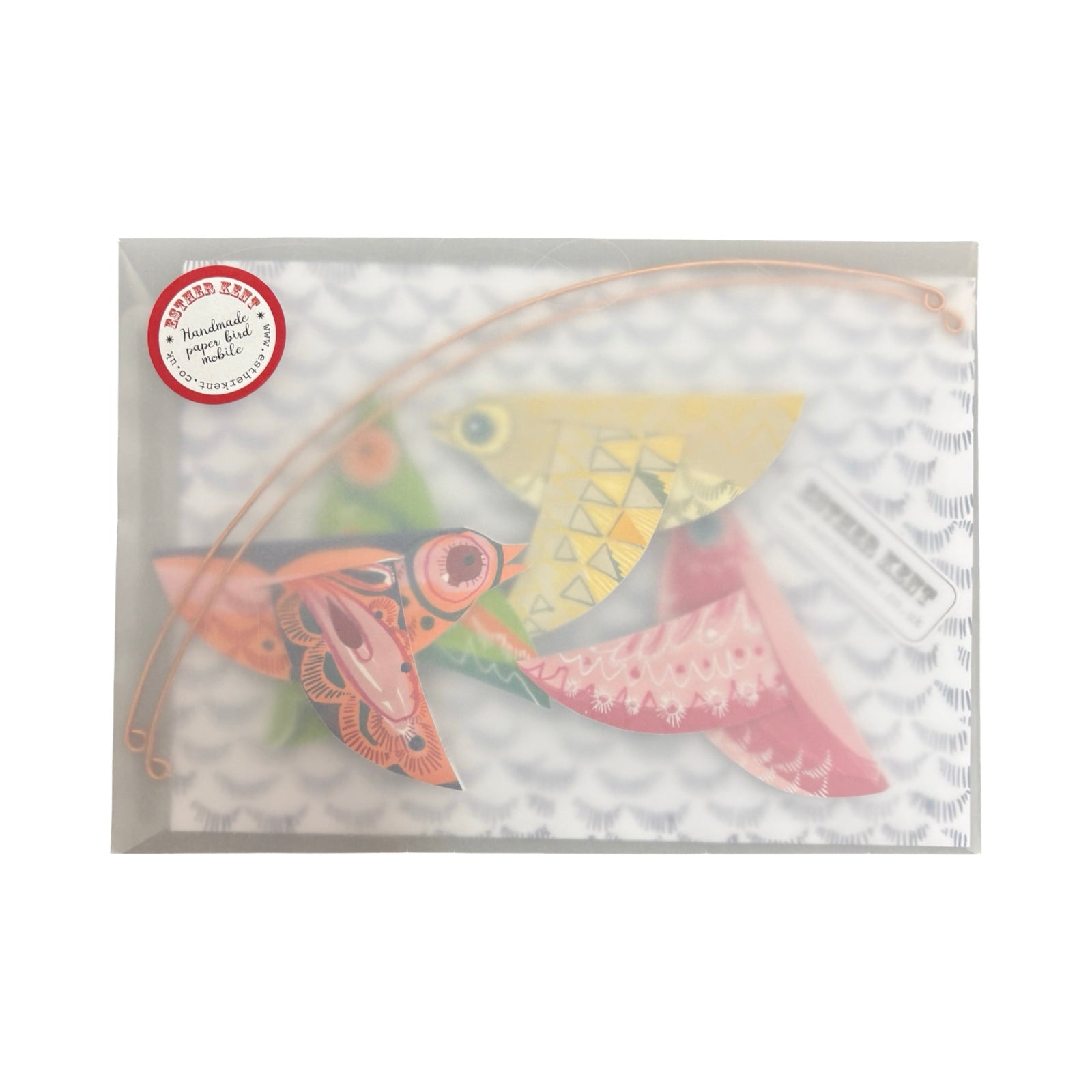 This beautiful paper birds mobile comes ready to hang, perfect for a nursery or any room with a little sunlight to create gorgeous shadows. 