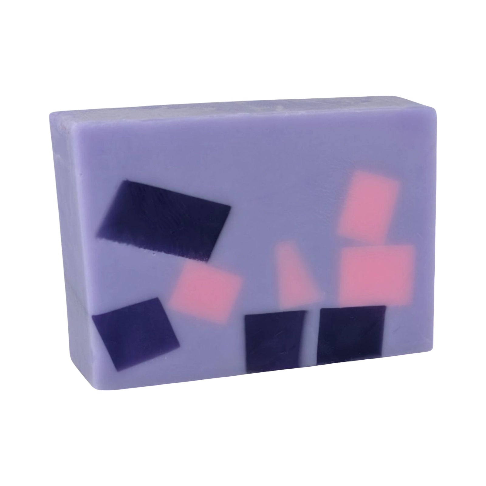 A bar of parma violet fragranced soap.