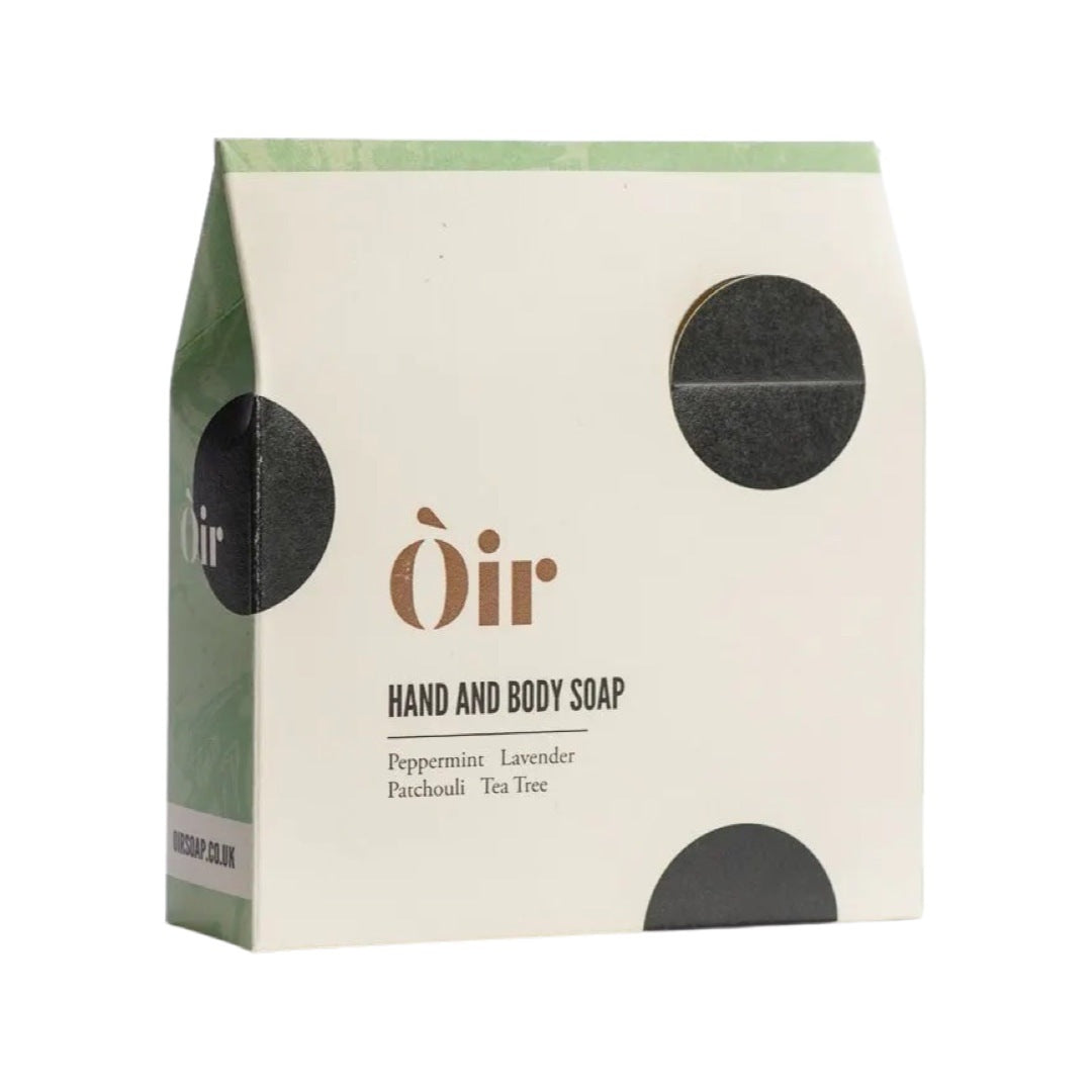 Luxury peppermint, lavender, patchouli and tea tree hand and body soap with a gorgeous minty aroma.