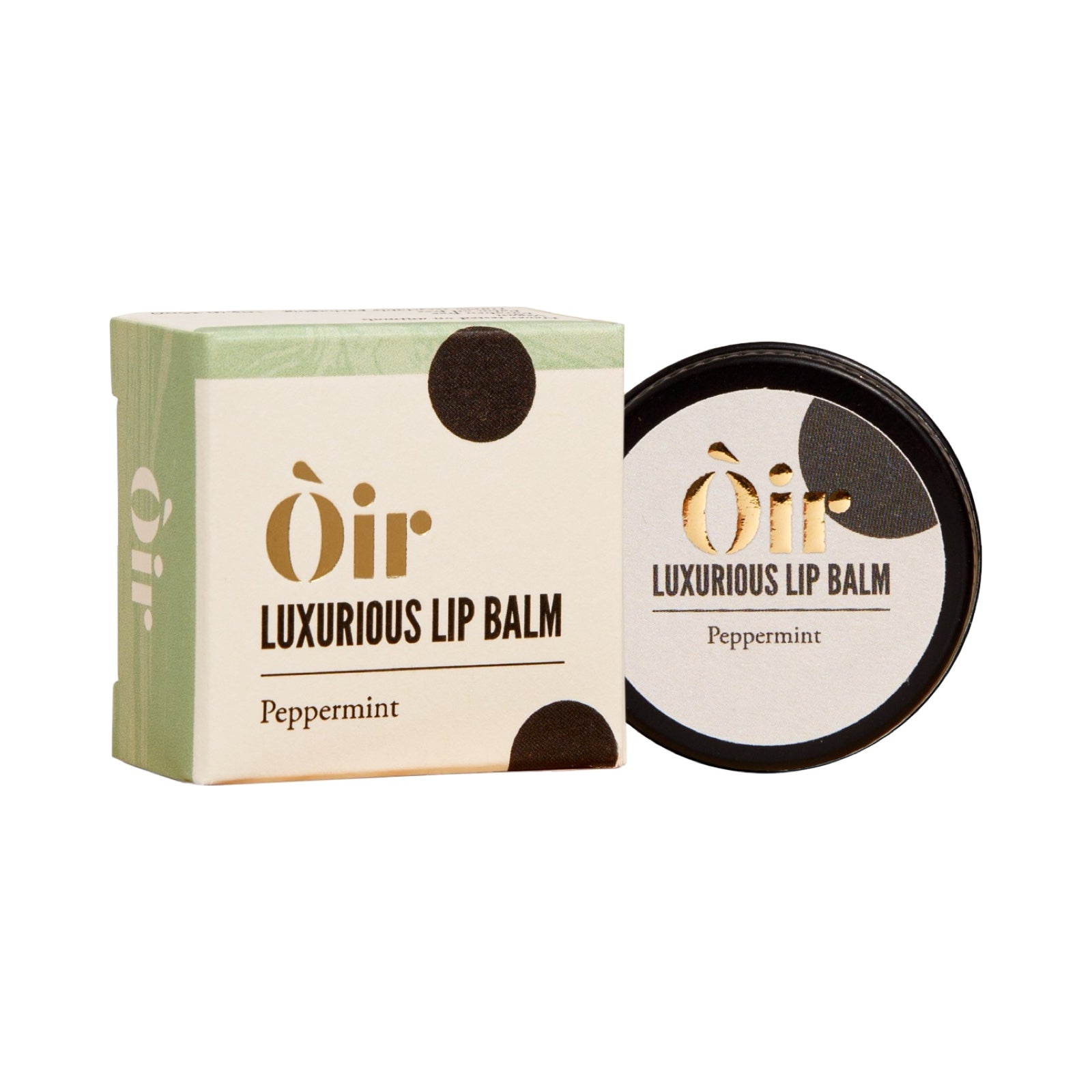 This luxurious lip balm has a scent of peppermint with a hint of cocoa and vanilla. 