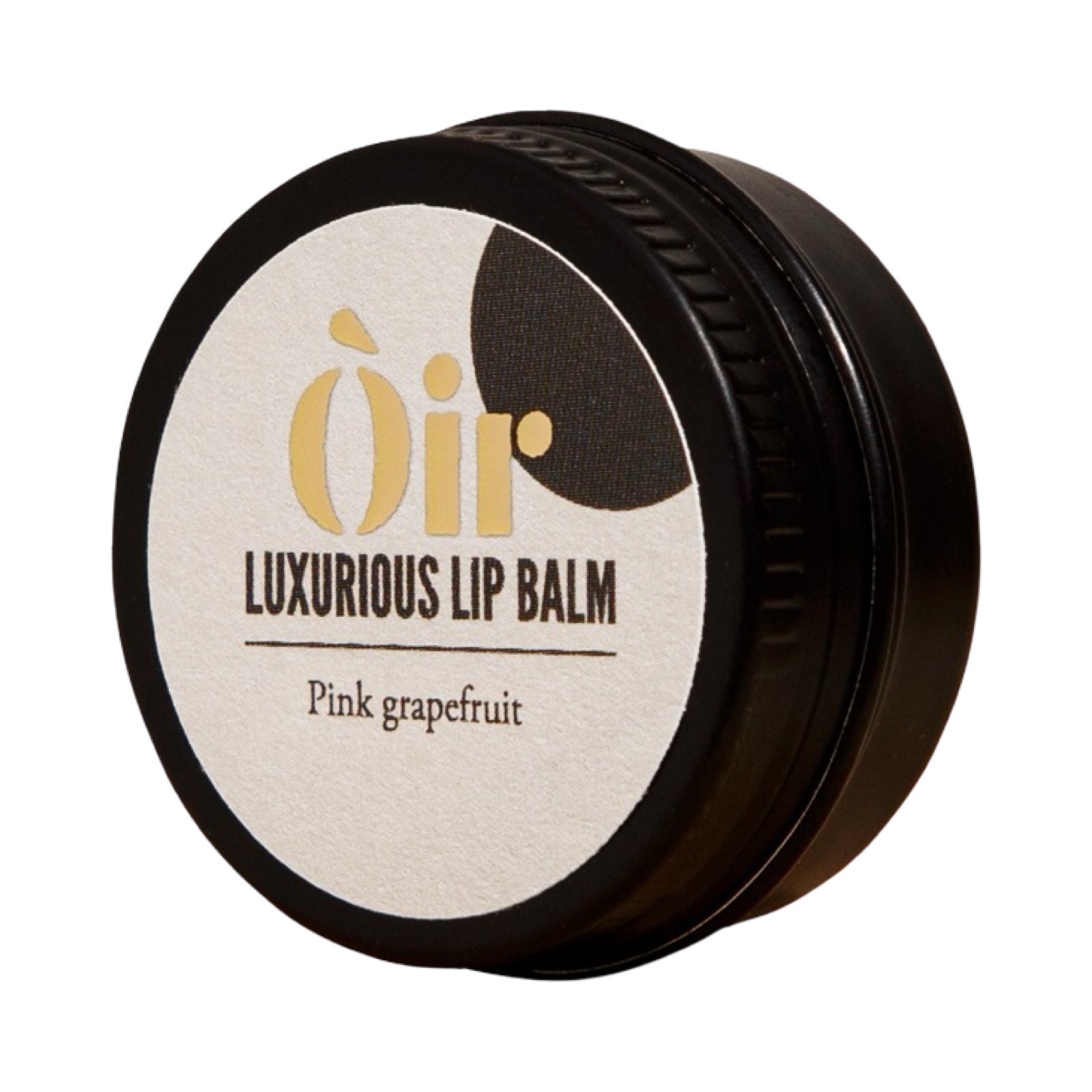 This luxurious lip balm has a scent of pink grapefruit with a hint of cocoa and vanilla.