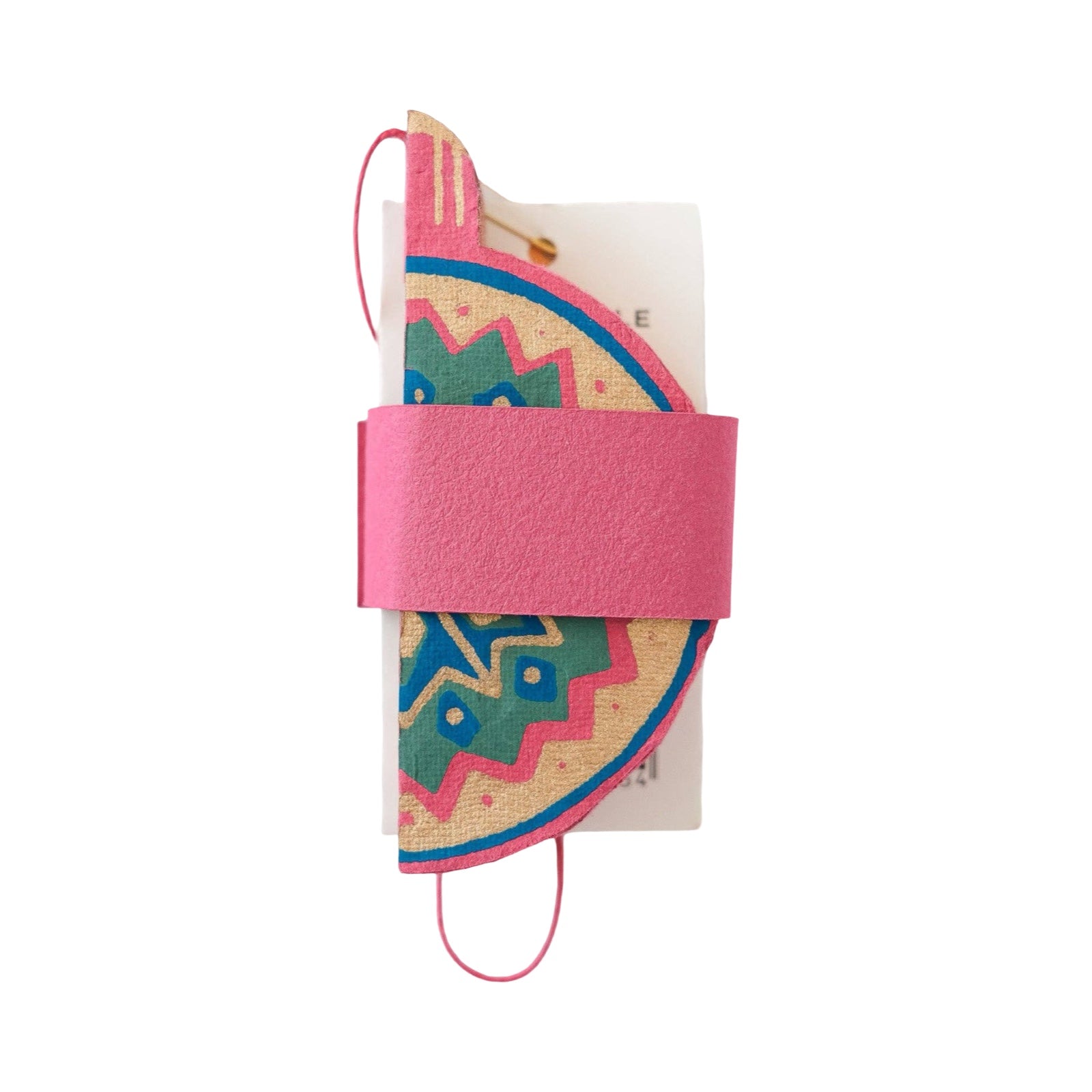 These gorgeous pink, gold and green honeycomb Christmas baubles are made from recycled cotton paper. 