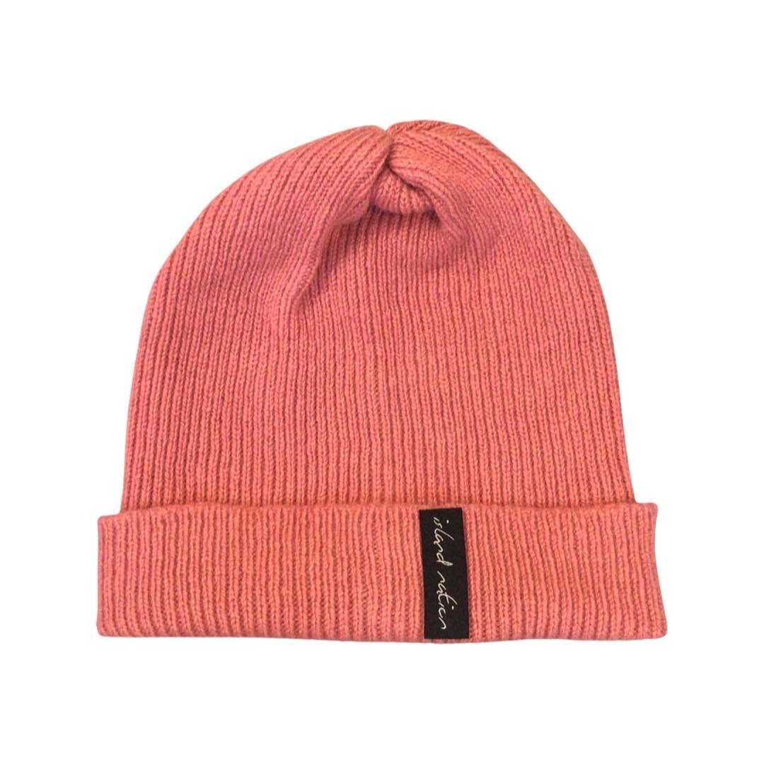 Pink Woollen Beanie Hat.