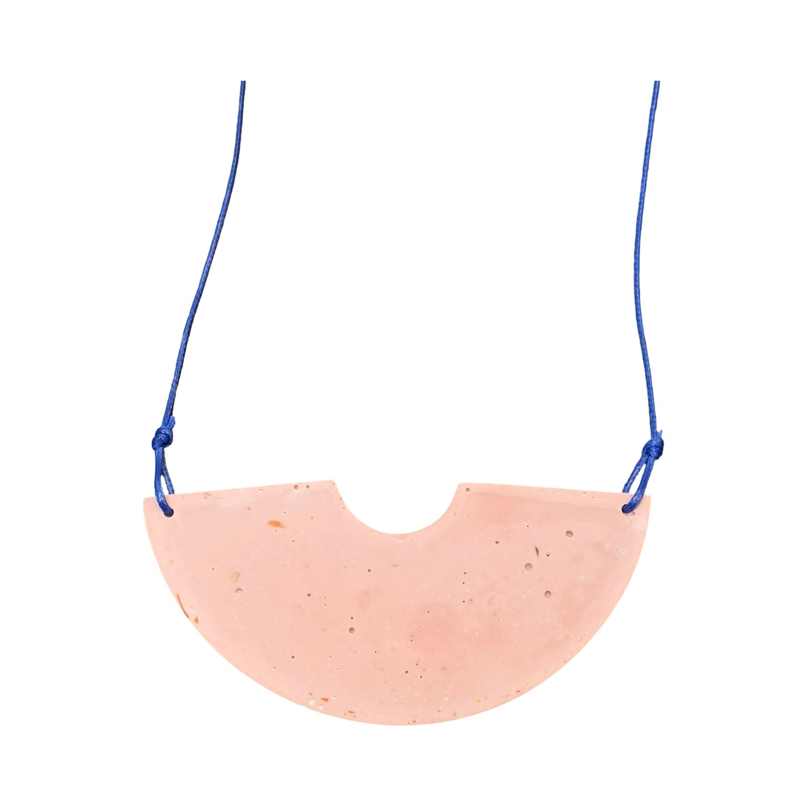 Pink sunshine-shaped necklace.