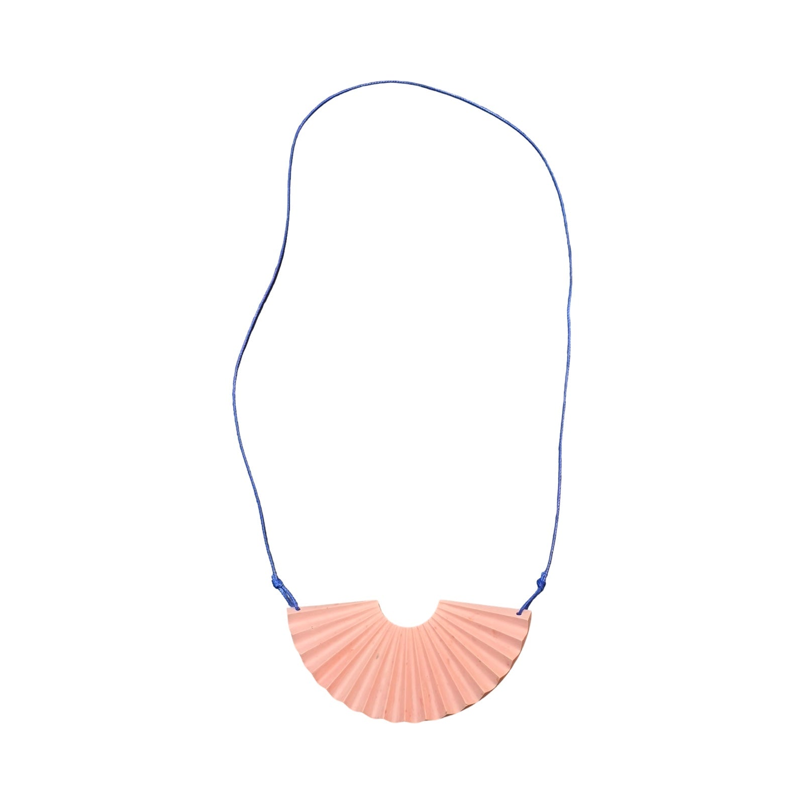 Pink sunshine-shaped necklace.